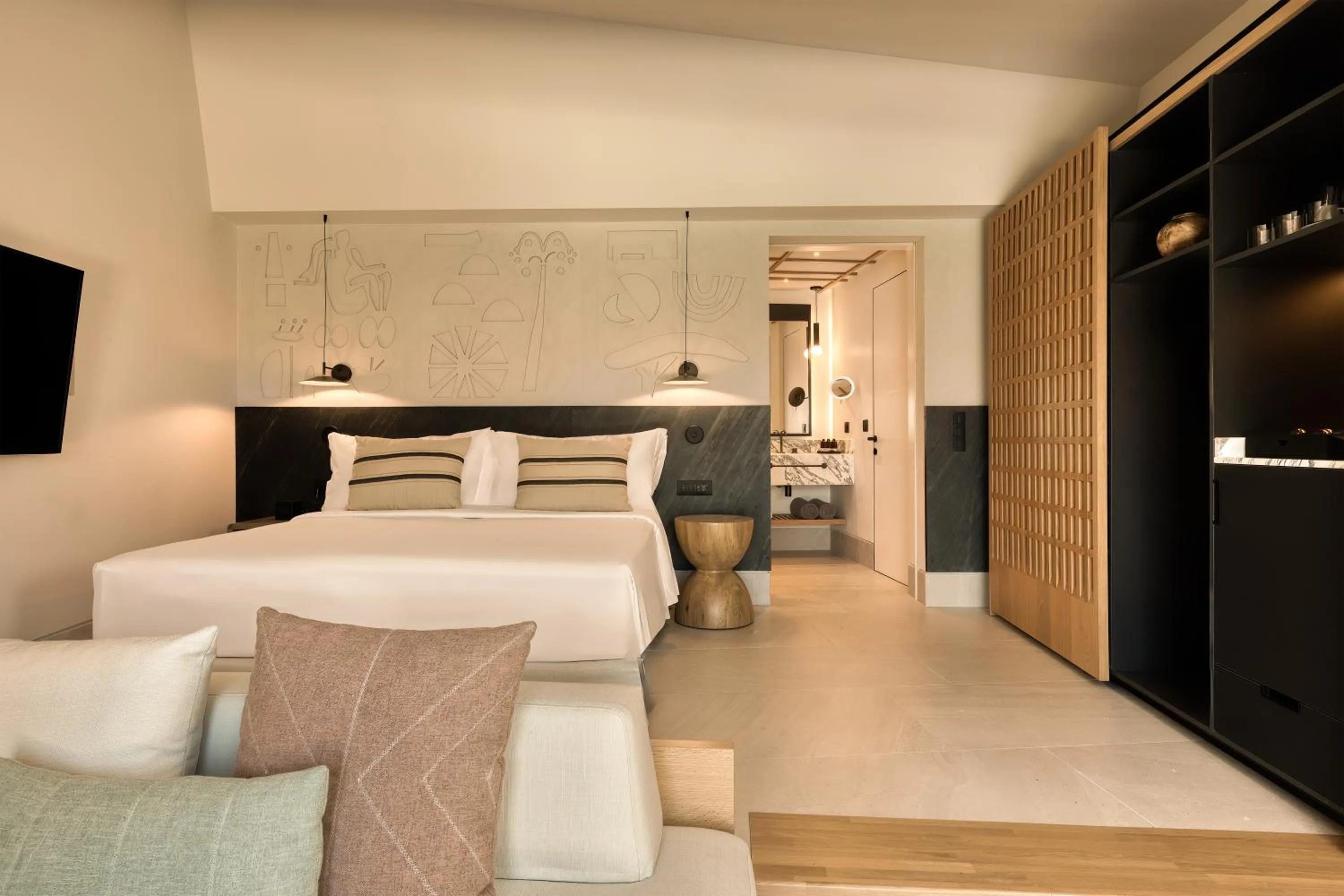 Bed in Domes Novos Santorini, Autograph Collection