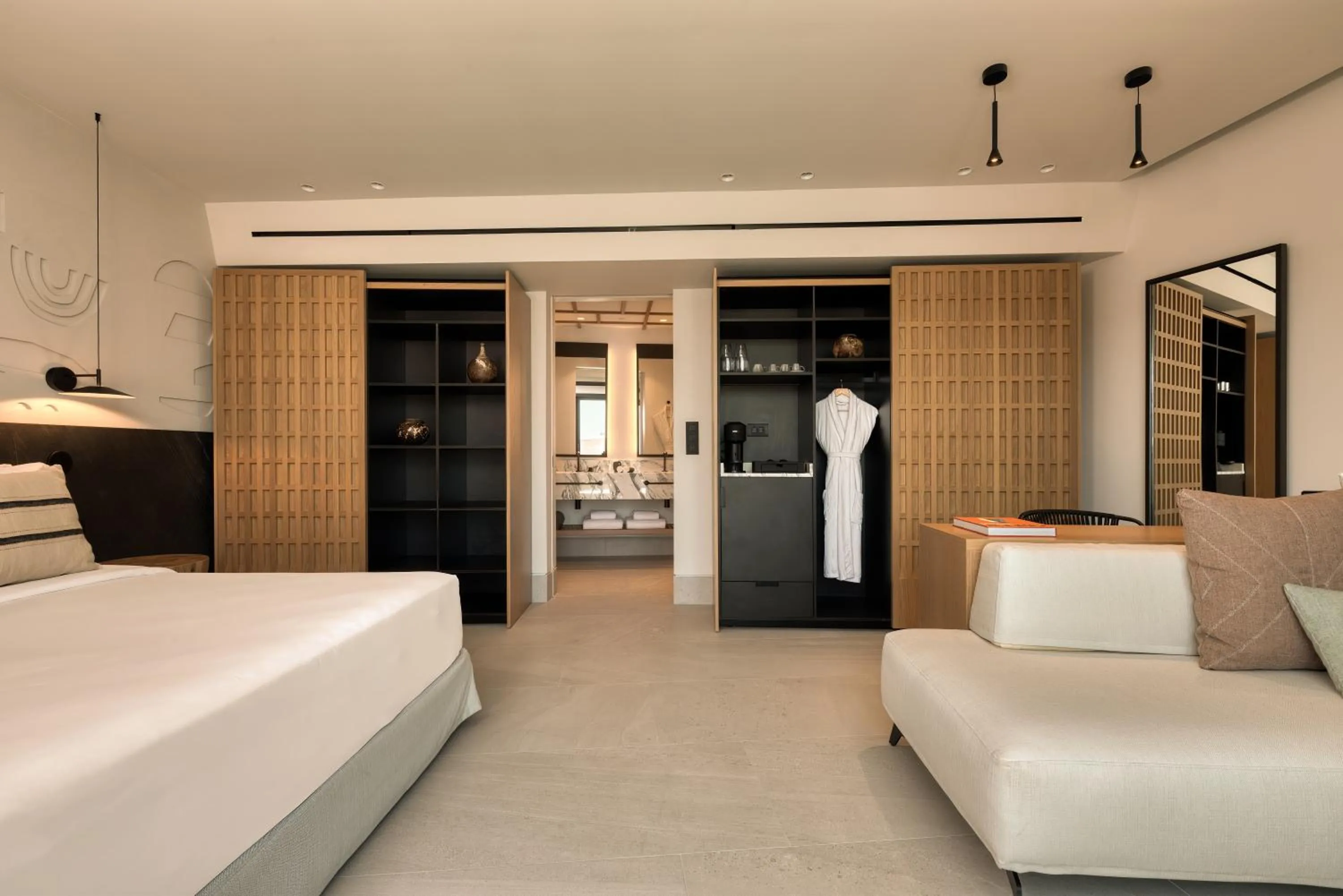 Bed in Domes Novos Santorini, Autograph Collection