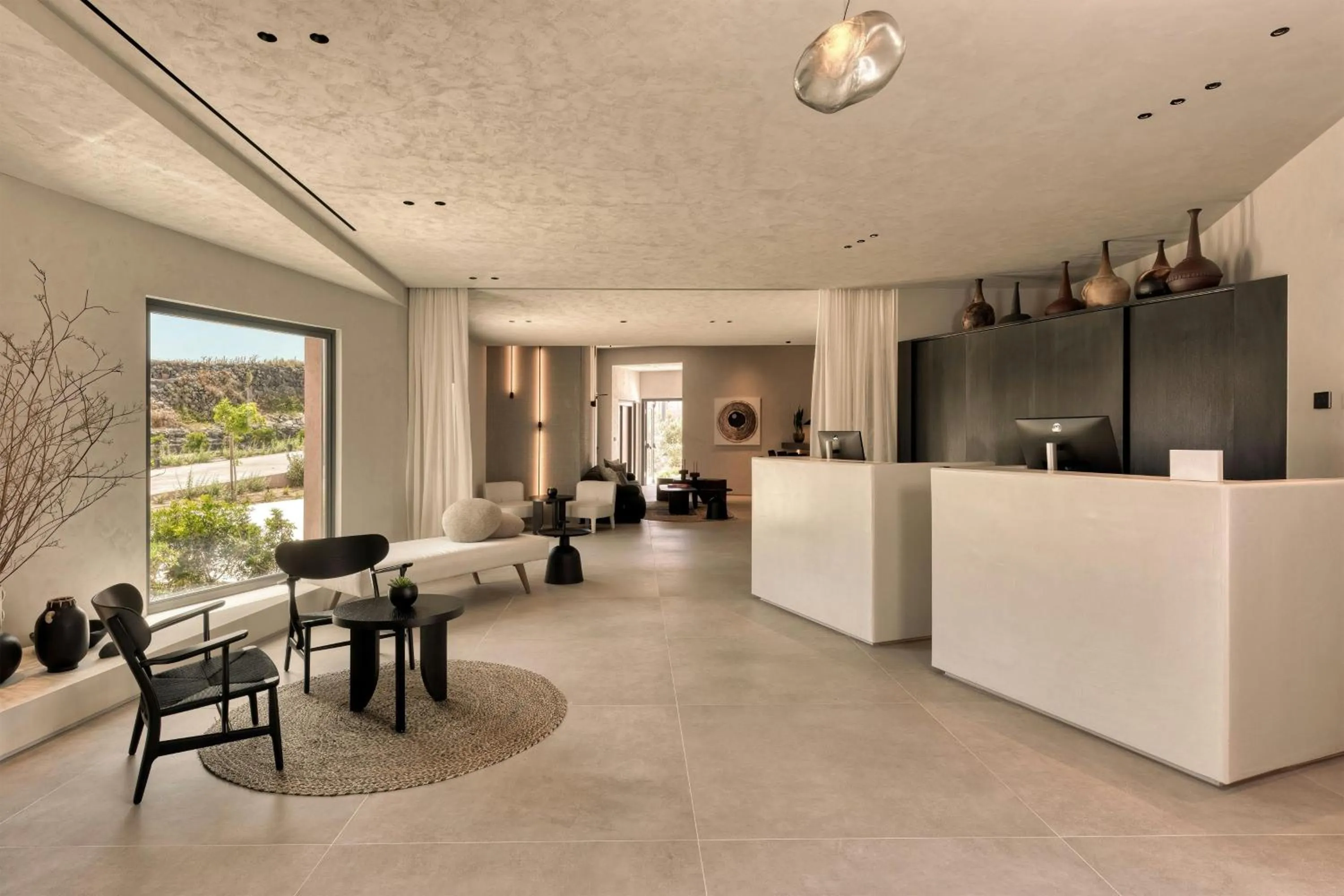 Lobby or reception in Domes Novos Santorini, Autograph Collection