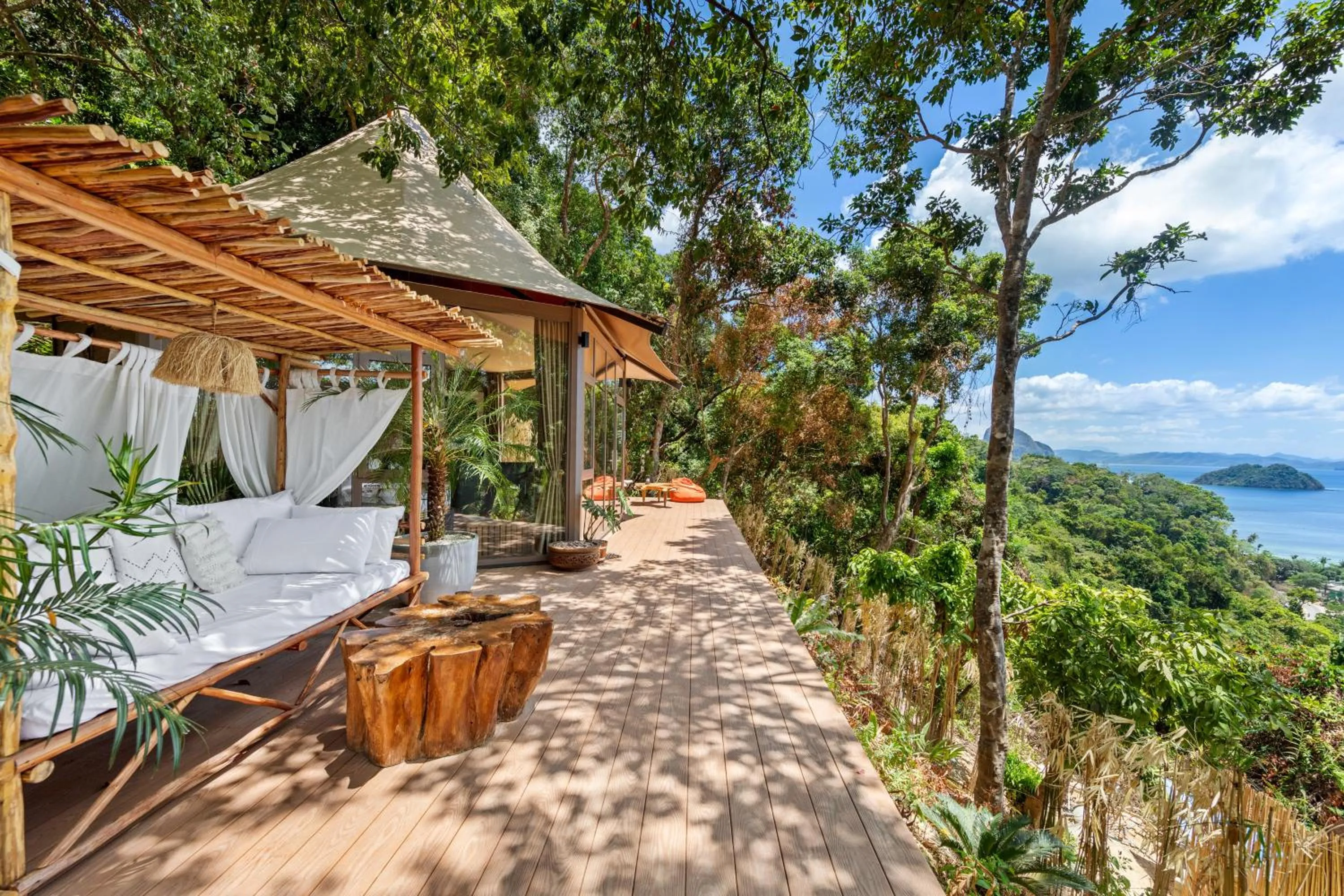 Garden view in The Jungle Lodge -Glamping at Karuna El Nido