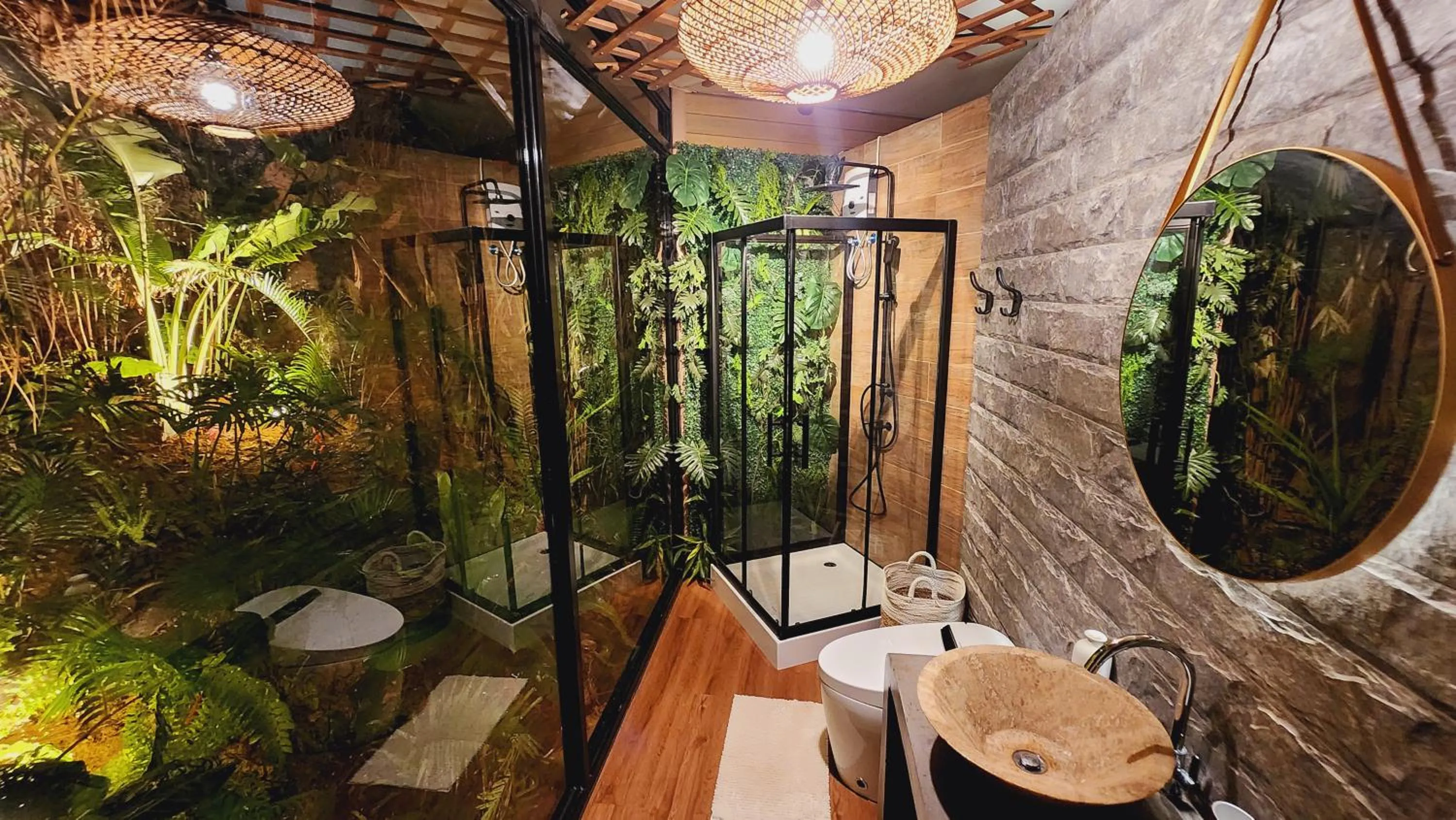 Bathroom in The Jungle Lodge -Glamping at Karuna El Nido