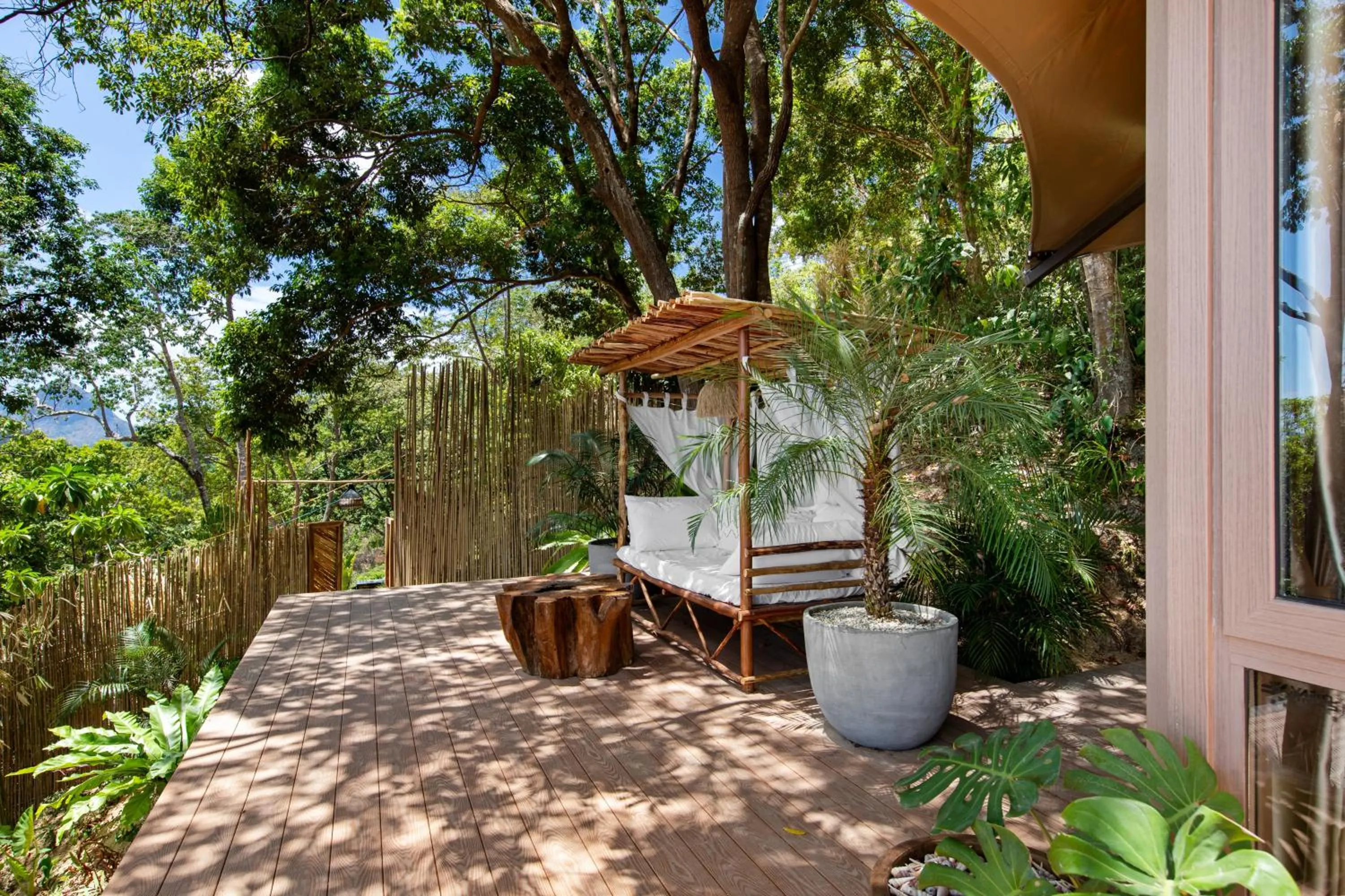 Garden view in The Jungle Lodge -Glamping at Karuna El Nido