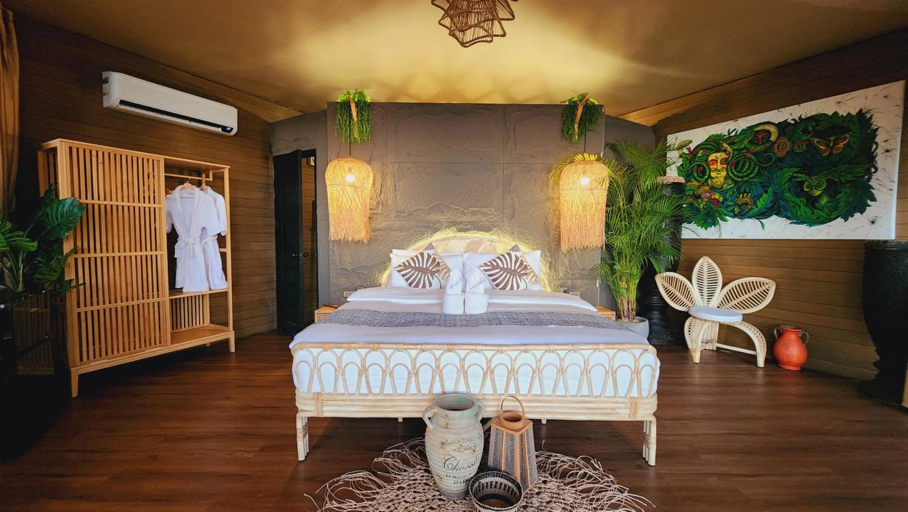 Bedroom, Bed in The Jungle Lodge -Glamping at Karuna El Nido
