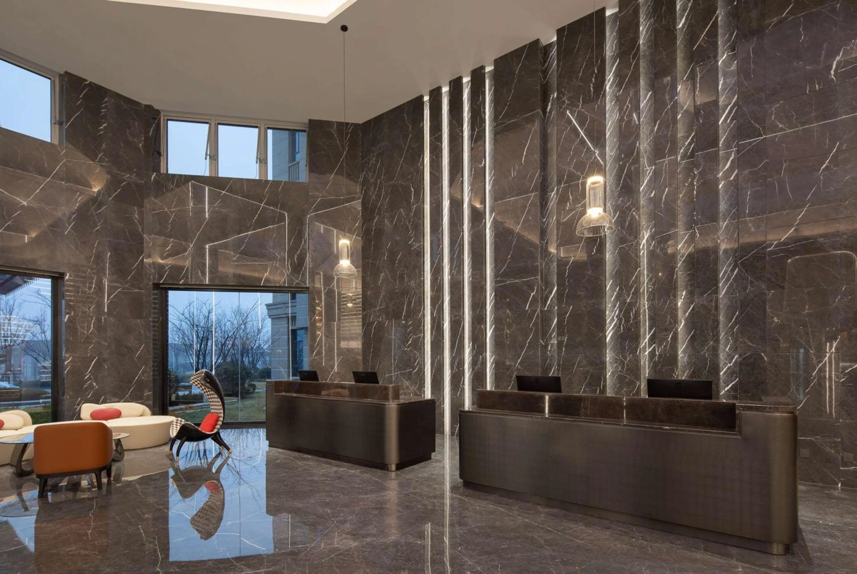 Lobby or reception in Ramada by Wyndham Qingdao Jiaodong International Airport