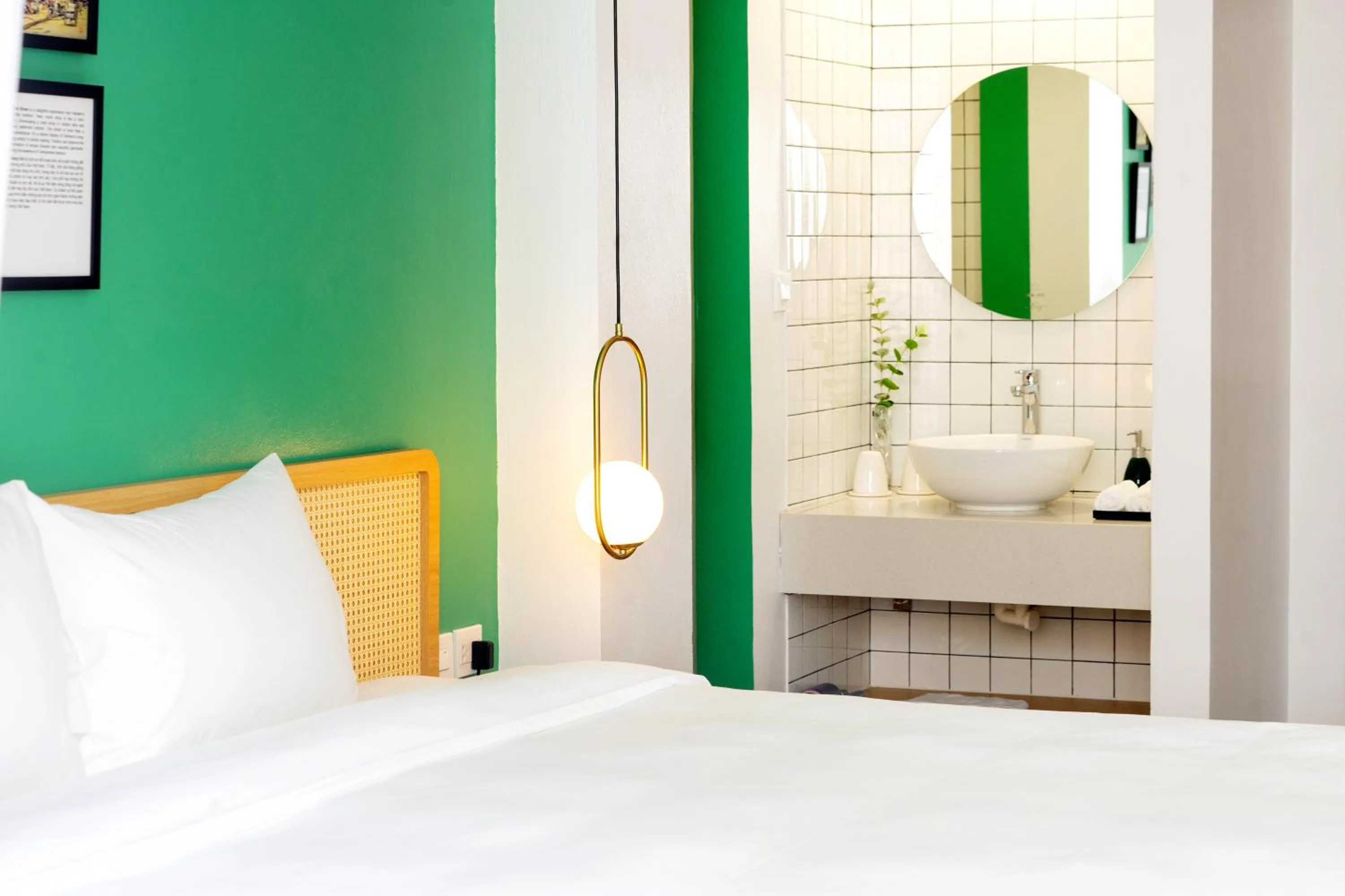 Bathroom, Bed in Wilque Hotel Hanoi