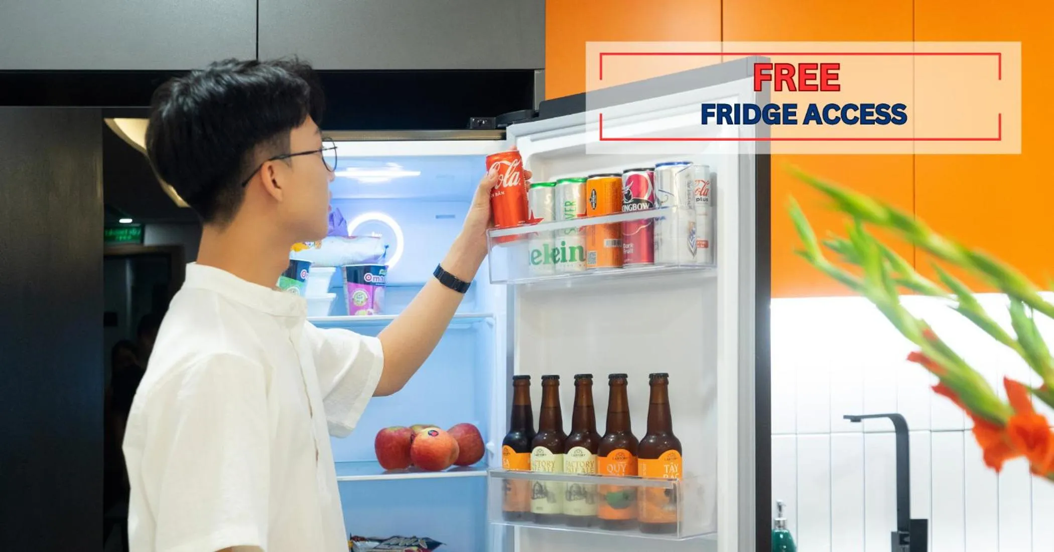 Communal kitchen in Wilque Hotel Hanoi