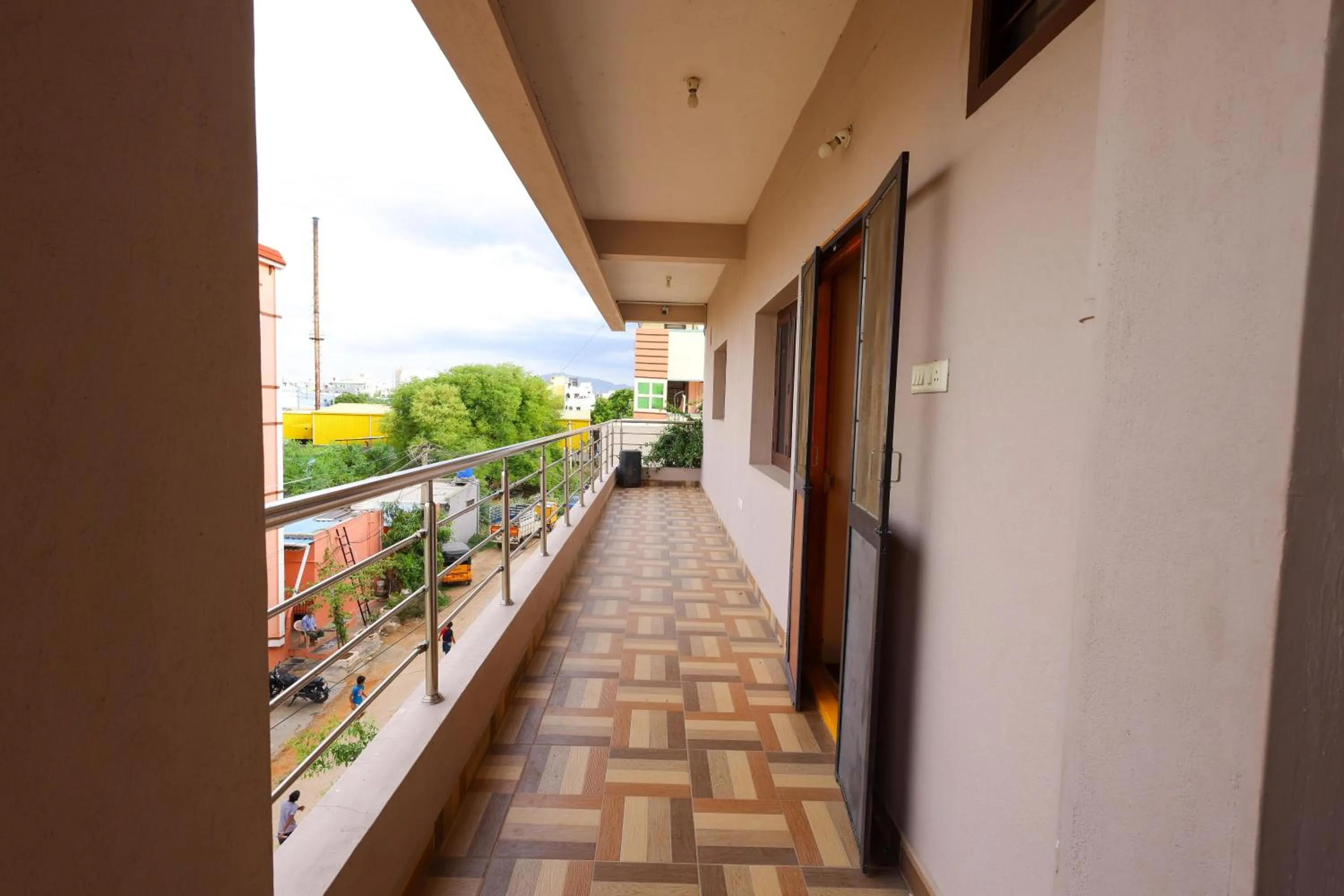 Balcony/Terrace in SBHS Homestay - Garudadri - Tirupati Bus Stand