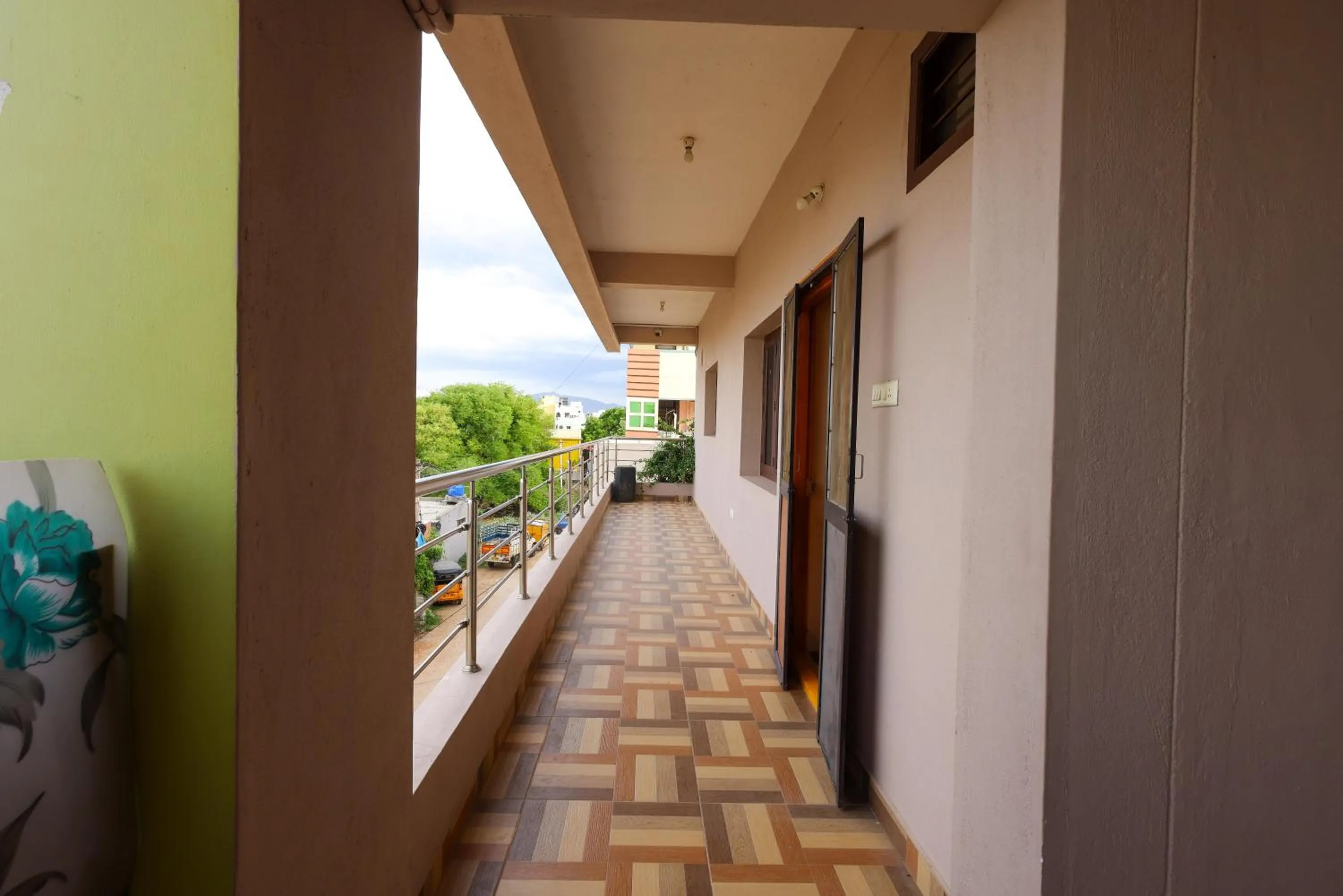 Balcony/Terrace in SBHS Homestay - Garudadri - Tirupati Bus Stand