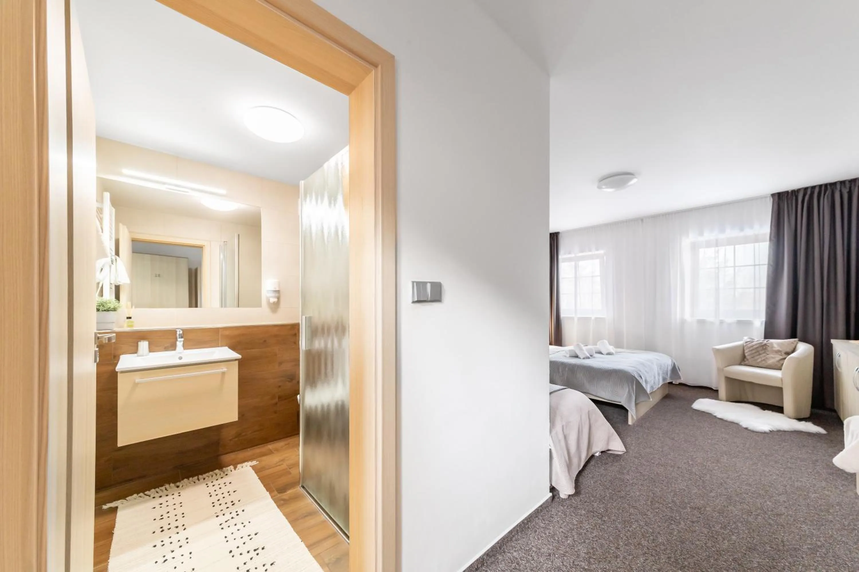 Bed in Penzion Pepovka