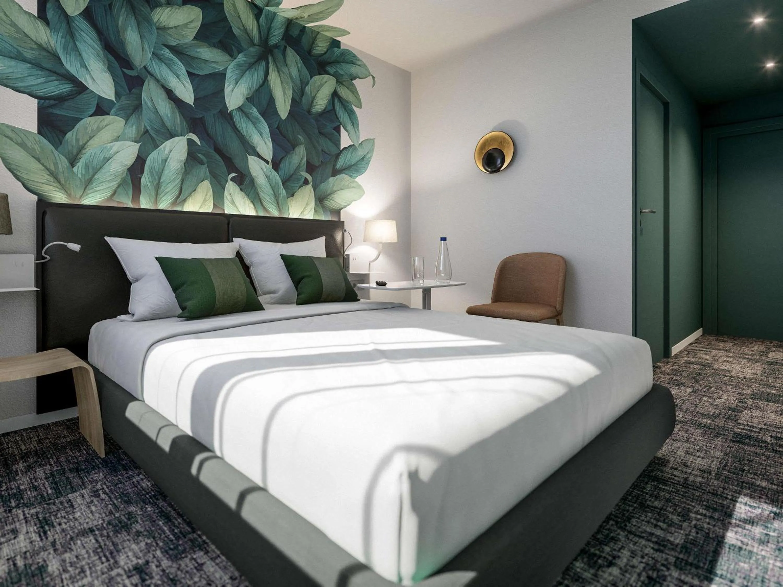 Bedroom, Bed in ibis Styles Bezons Paris La Défense