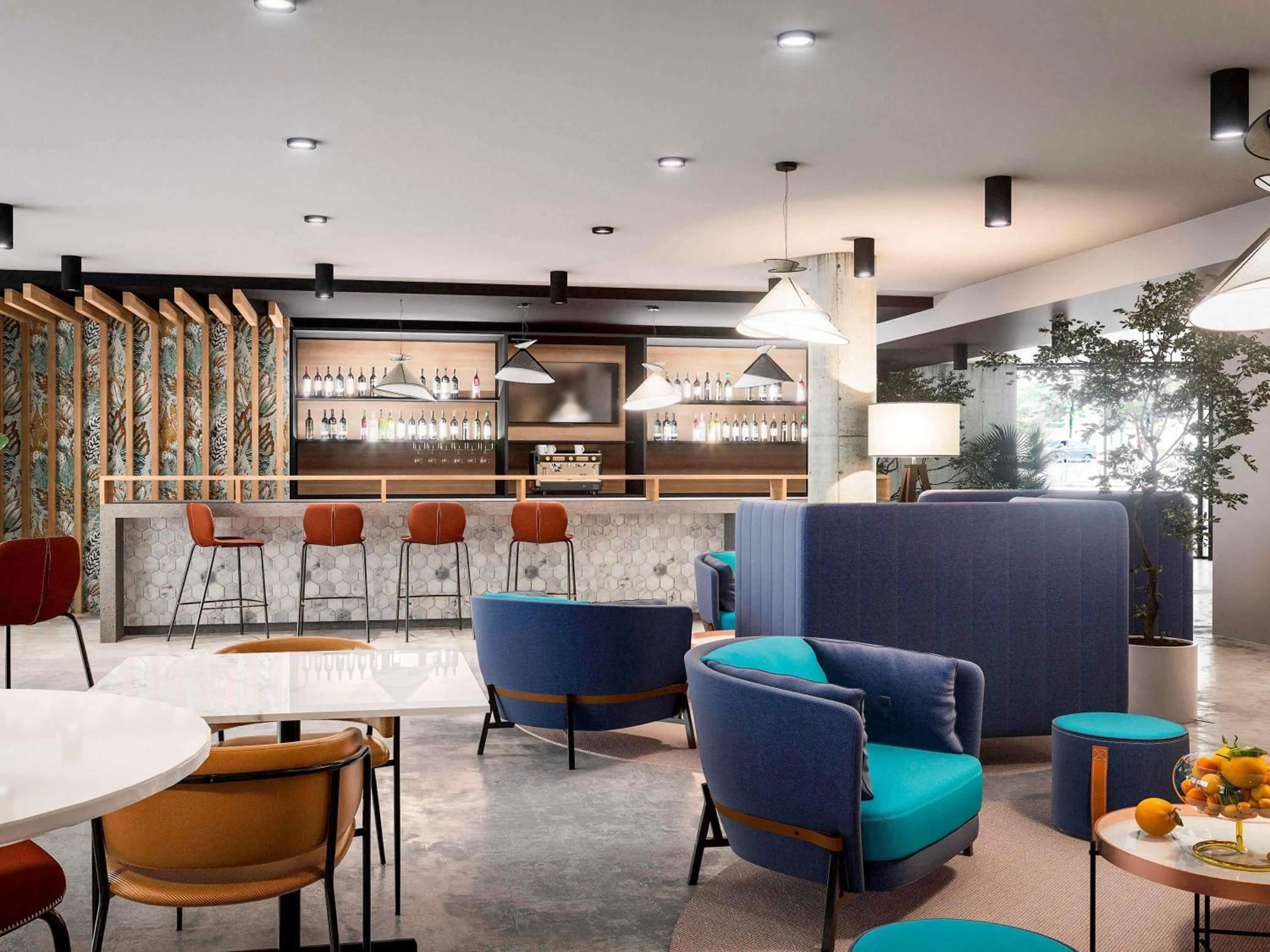 Lounge or bar in ibis Styles Bezons Paris La Défense