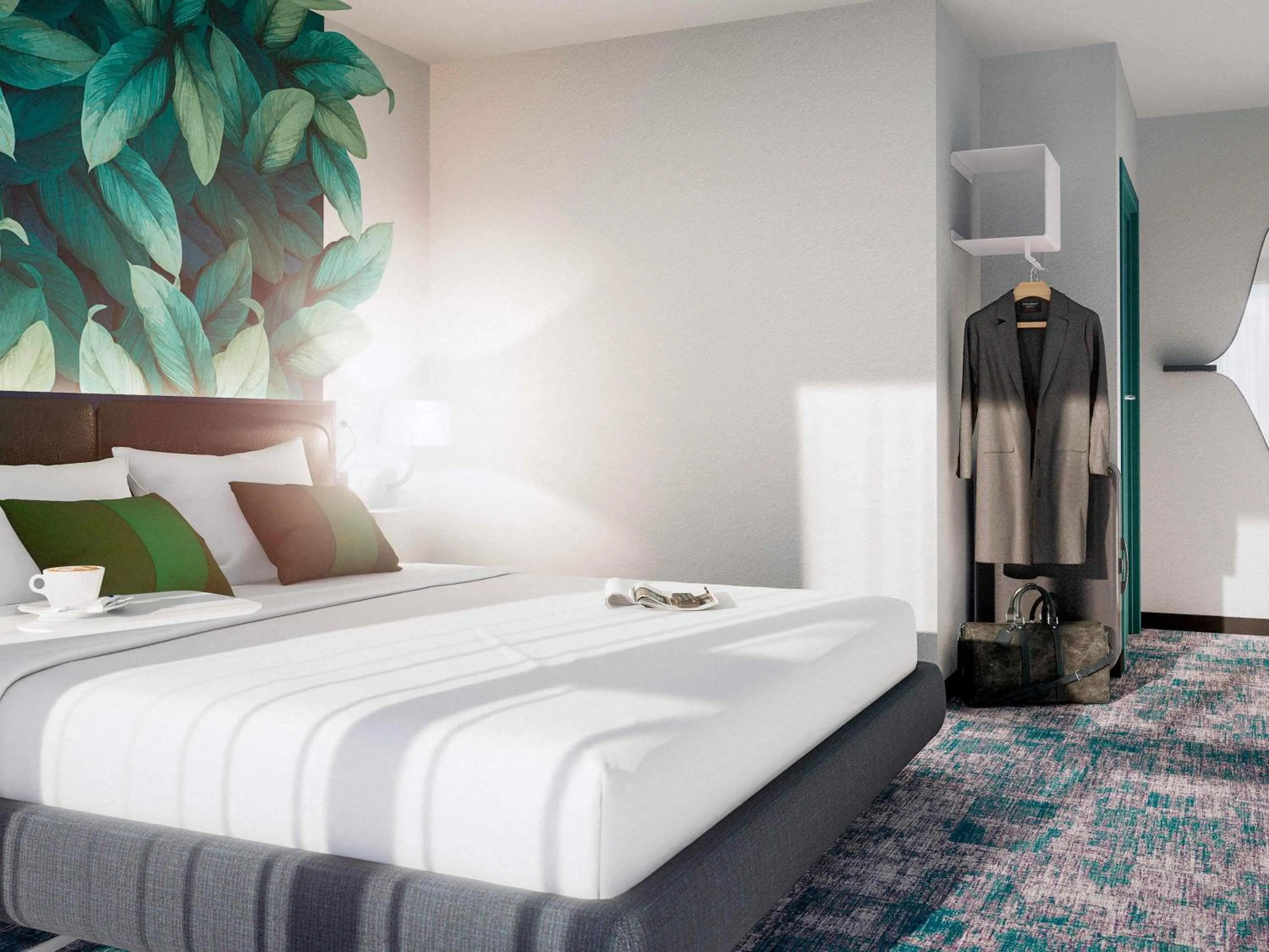 Bedroom, Bed in ibis Styles Bezons Paris La Défense