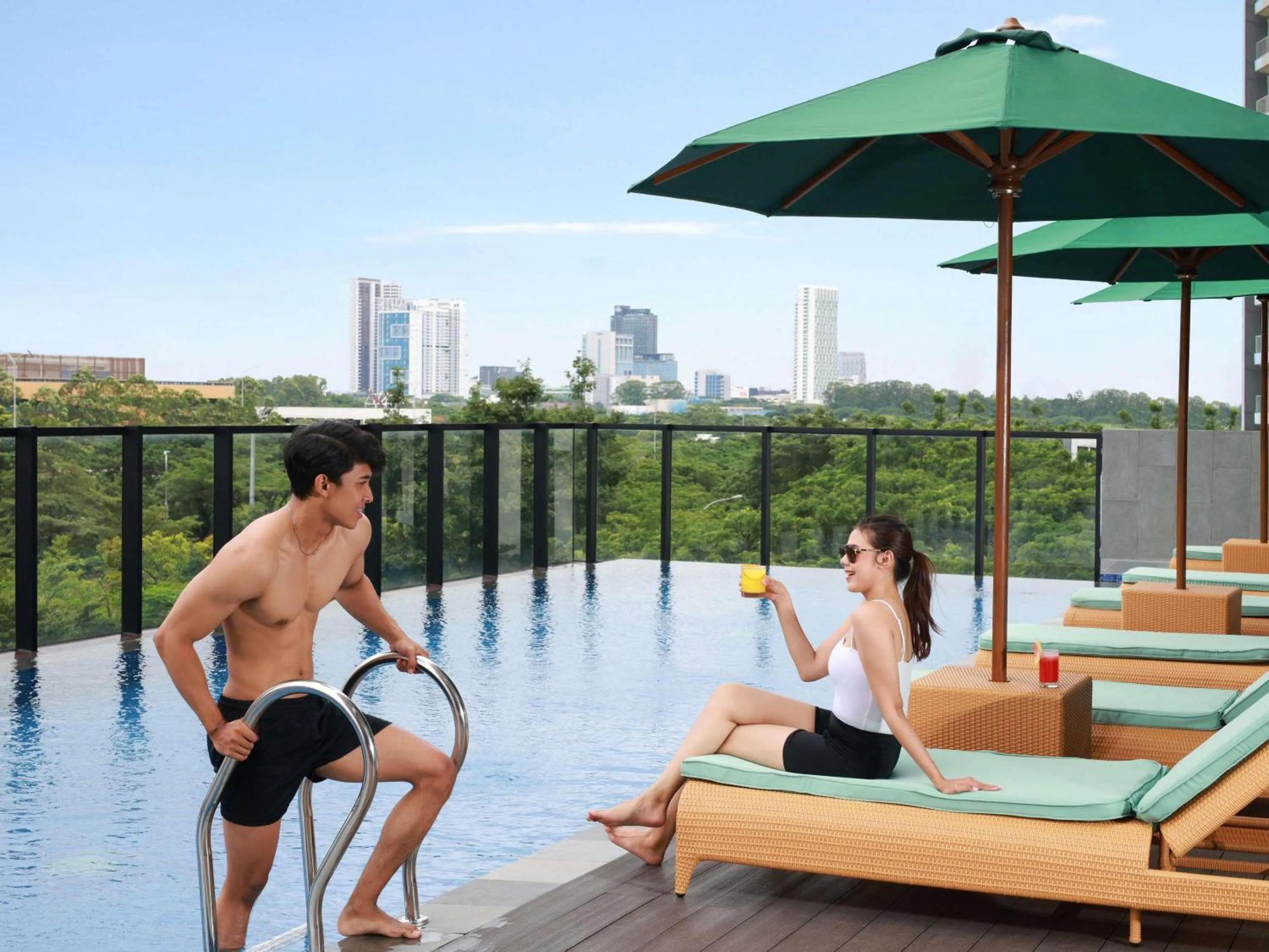 Pool view in ibis Styles Serpong BSD City