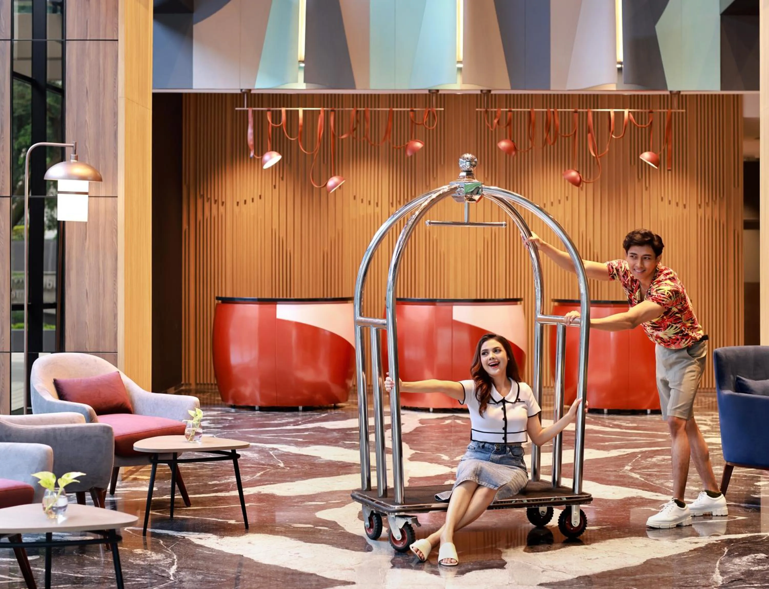 Lobby or reception in ibis Styles Serpong BSD City