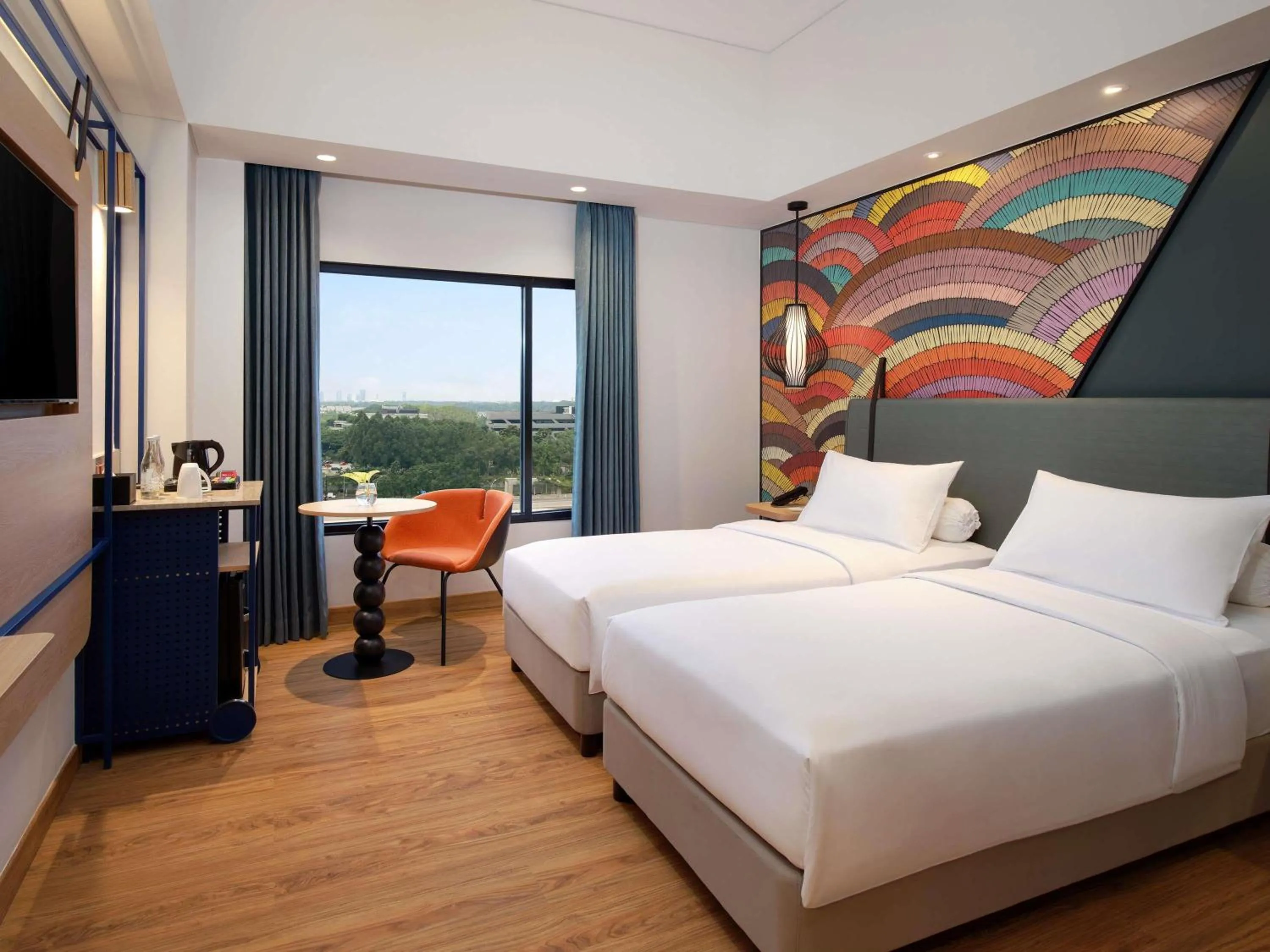 Bedroom, Bed in ibis Styles Serpong BSD City