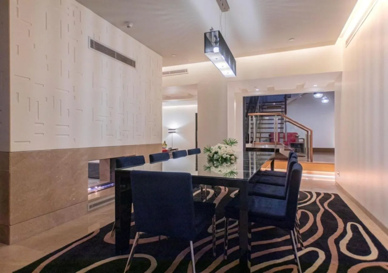 Seating area in The Abdali Boulevard Hotel