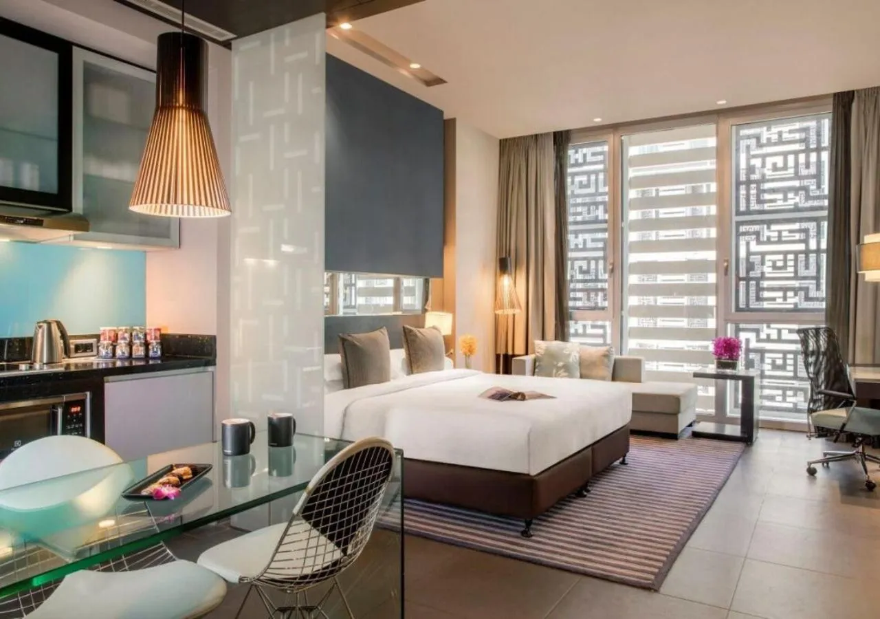 Bedroom, Bed in The Abdali Boulevard Hotel
