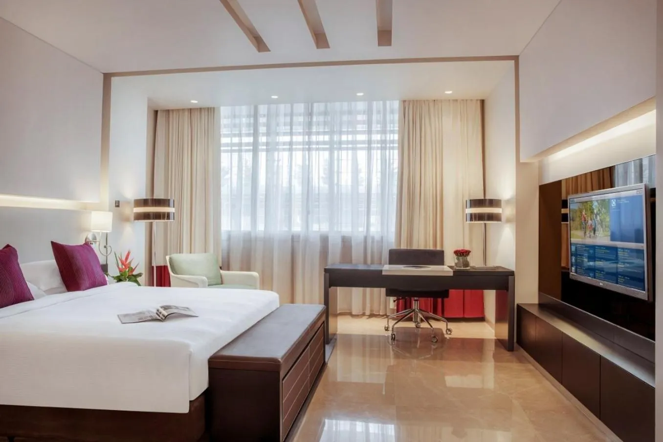 Photo of the whole room, Bed in The Abdali Boulevard Hotel