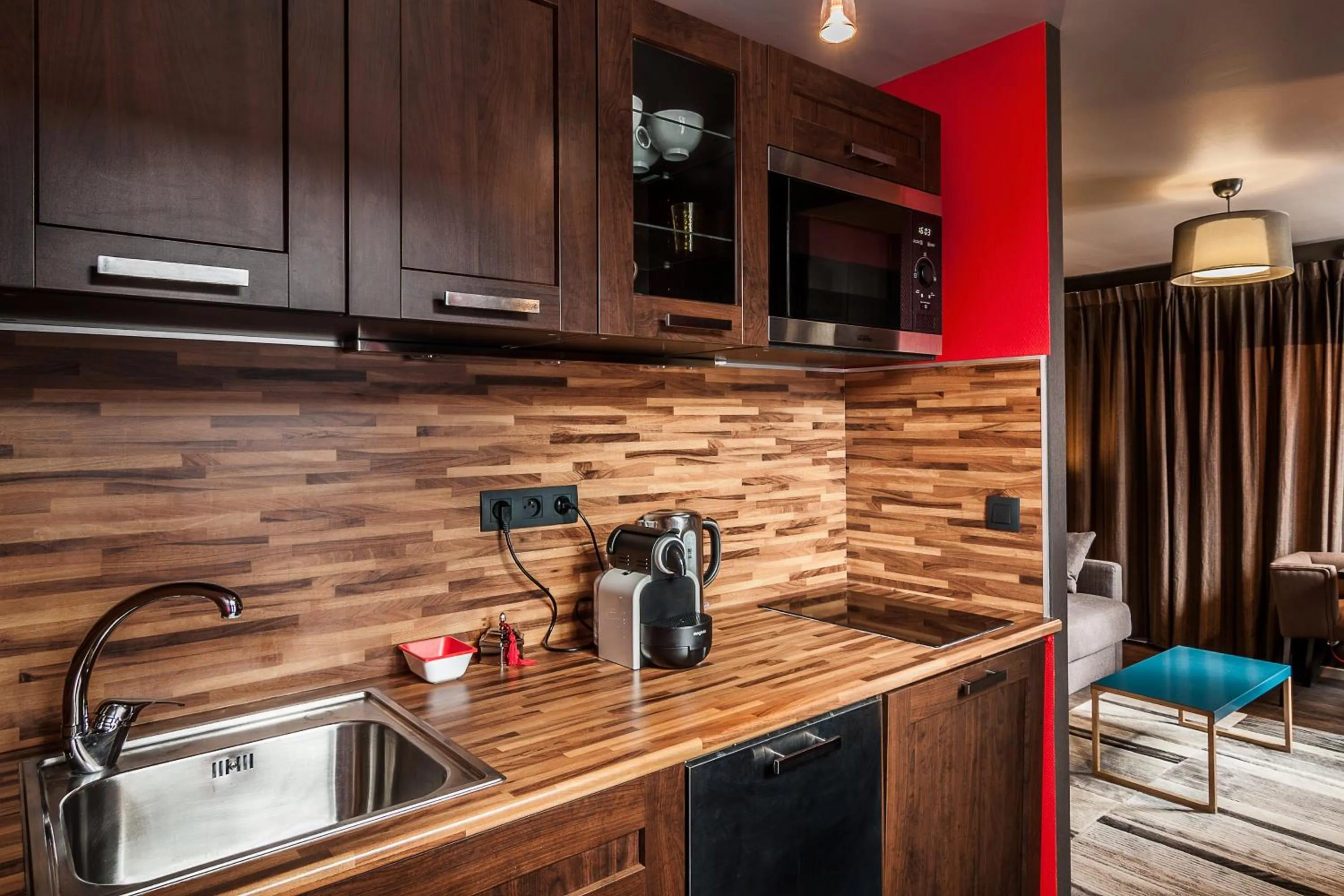 Kitchen or kitchenette in Le 84 Sainte-Cath'