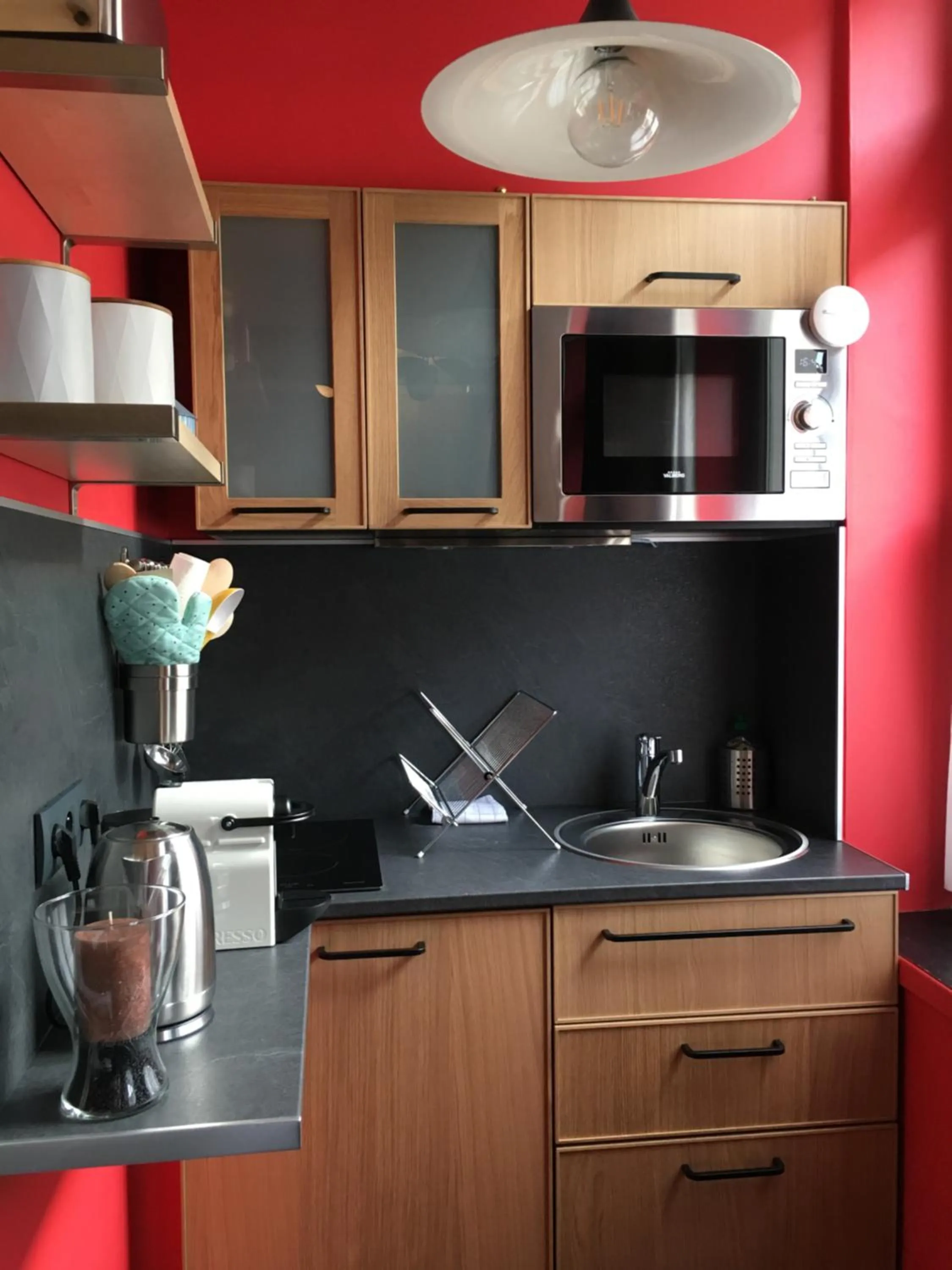 Kitchen or kitchenette in Le 84 Sainte-Cath'