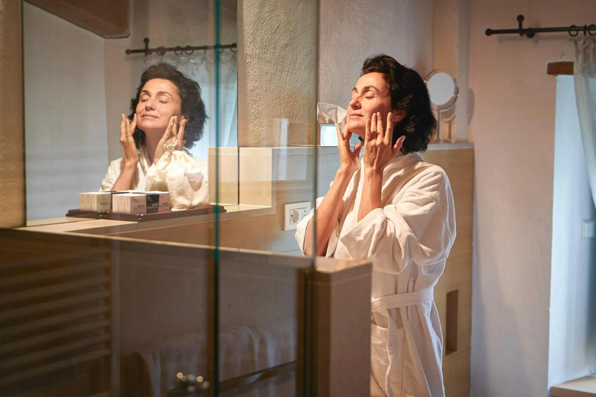 Bathroom in Castello Di Postignano Relais