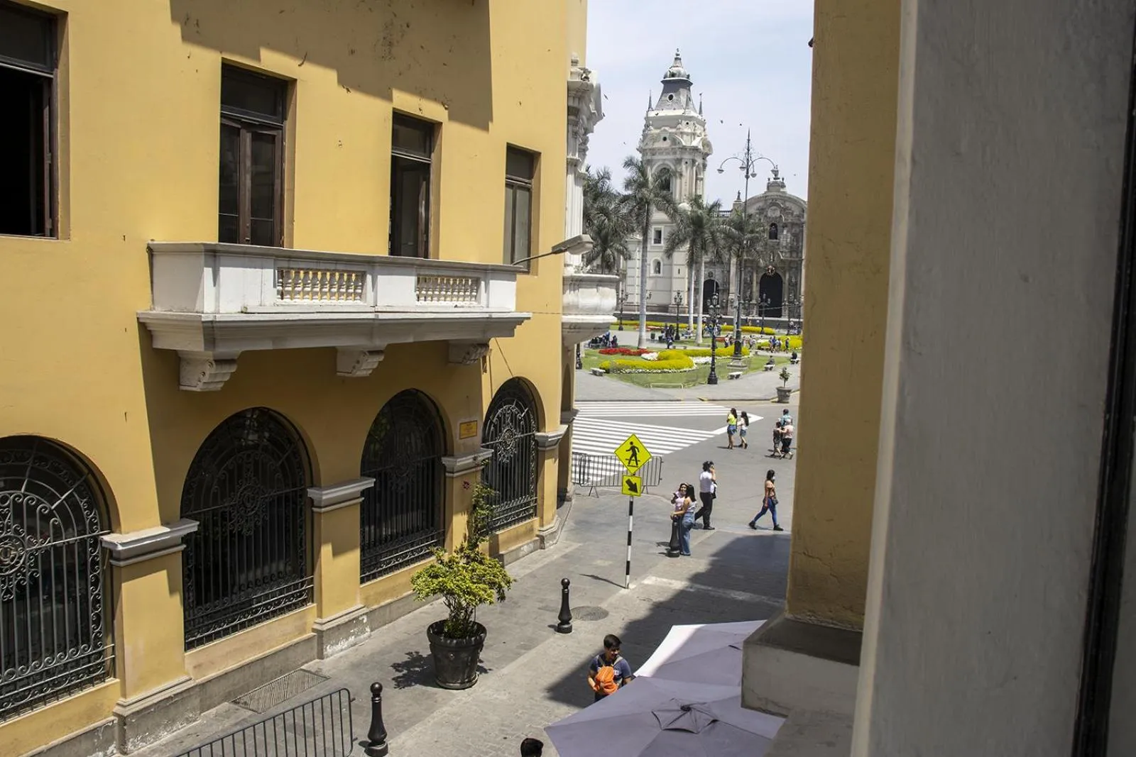 City view in Plaza Mayor Lima