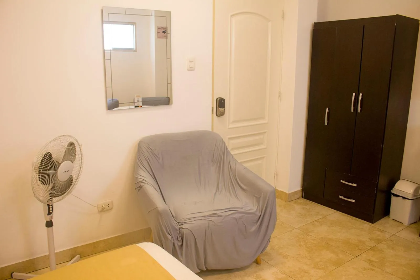 Seating area in Plaza Mayor Lima