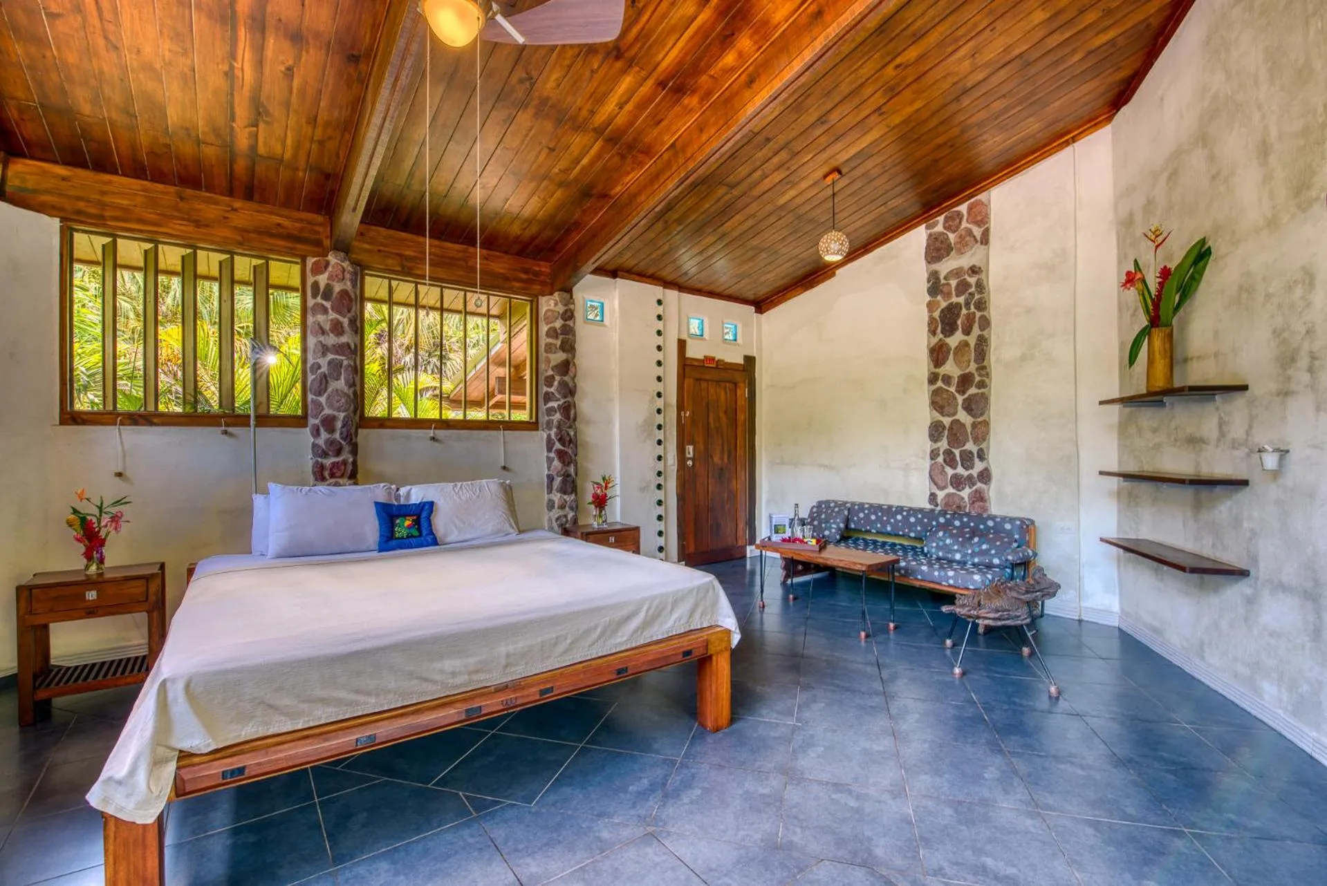Bedroom, Bed in Omega Tours Eco-Jungle Lodge