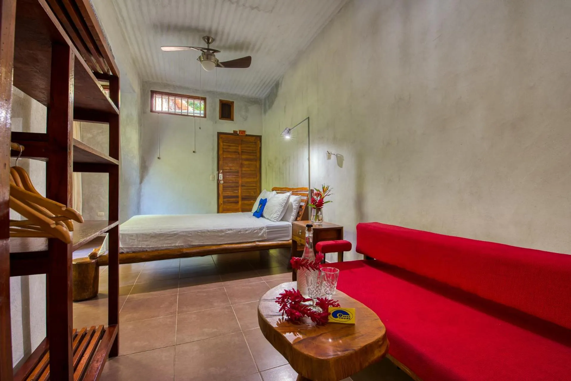 Bed in Omega Tours Eco-Jungle Lodge