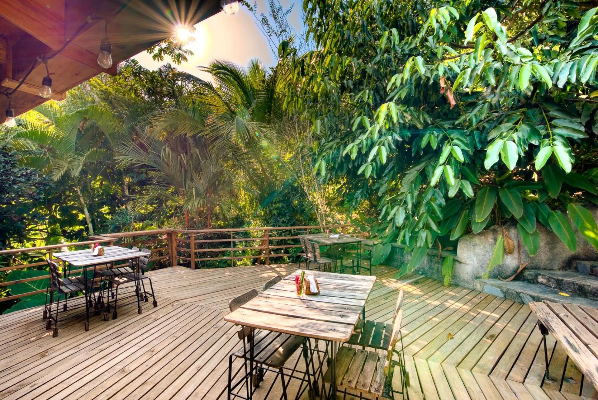 Patio in Omega Tours Eco-Jungle Lodge