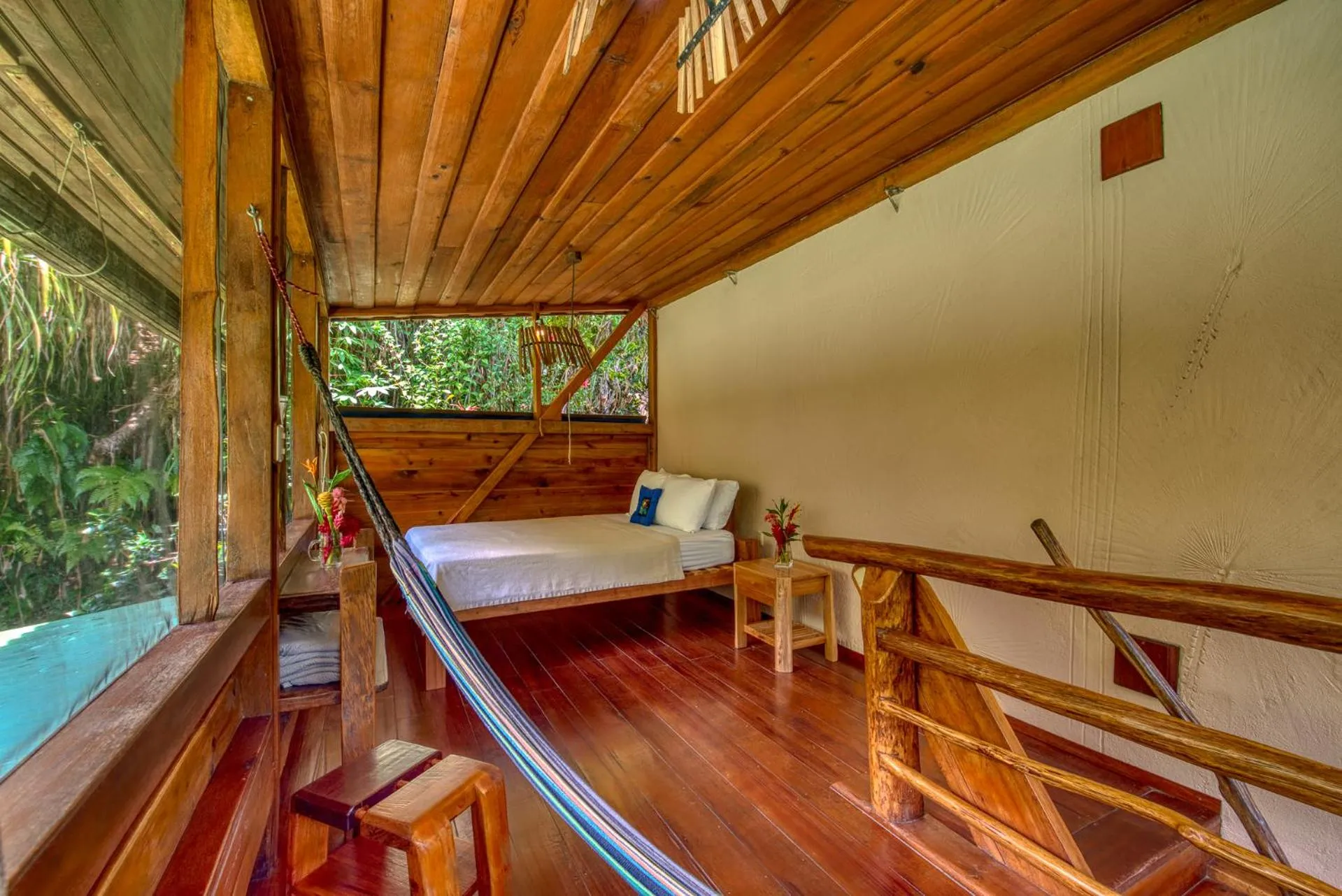 Bedroom in Omega Tours Eco-Jungle Lodge