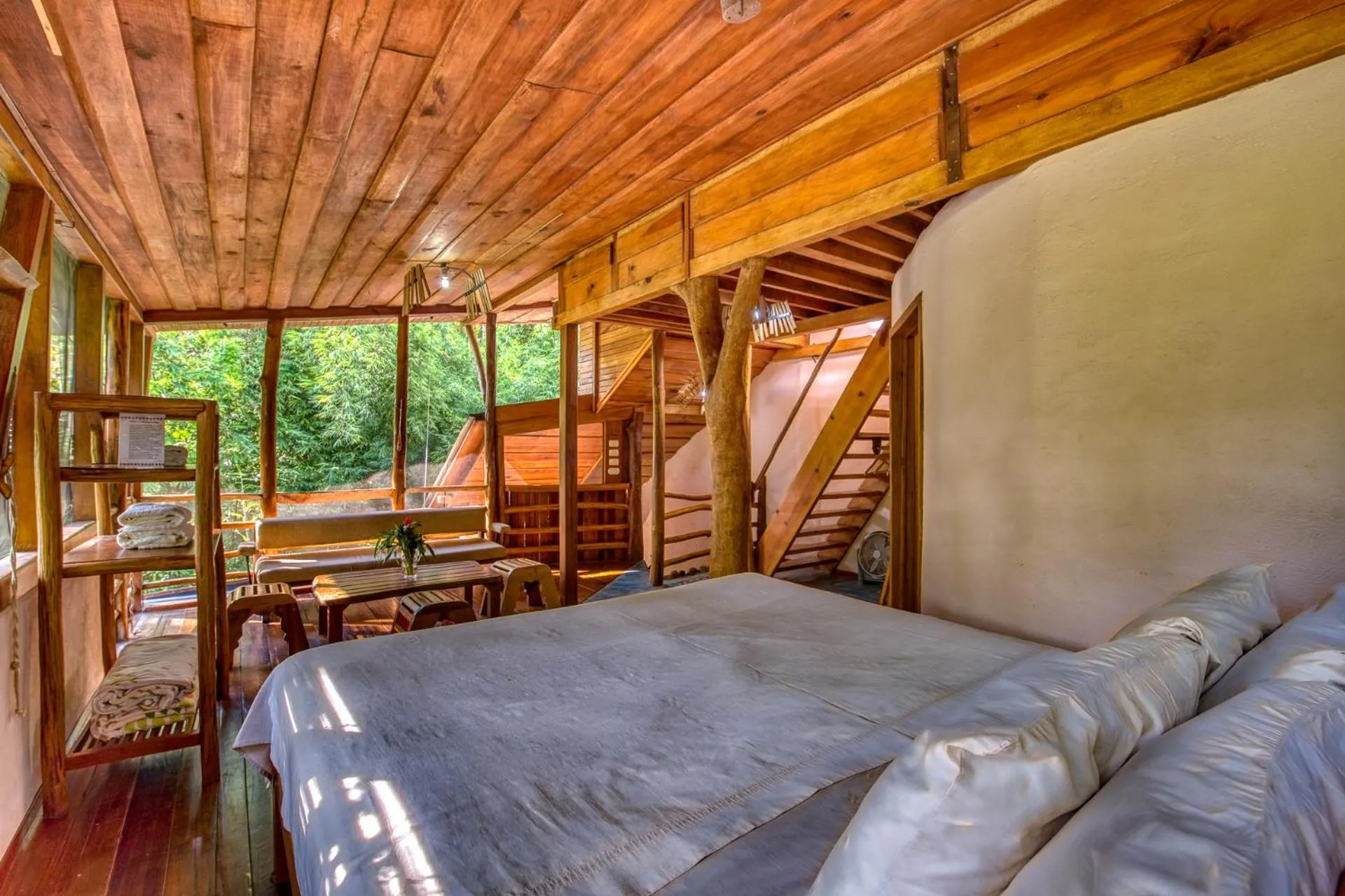 Bedroom in Omega Tours Eco-Jungle Lodge