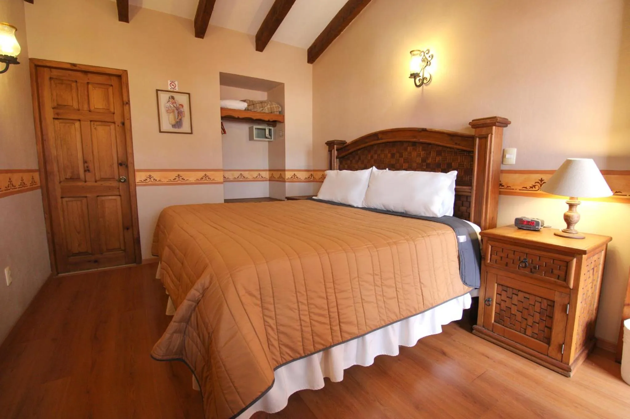 Bed in Hotel La Casa de Mamá