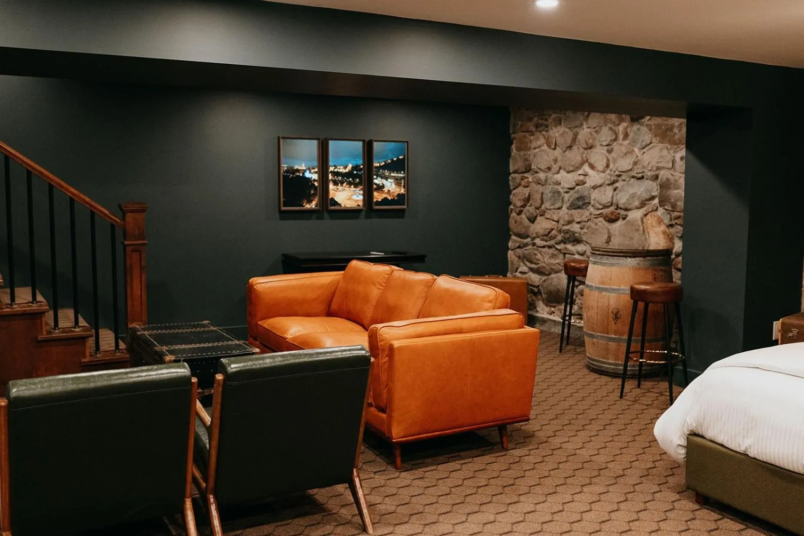 Seating area in The Grove Hotel