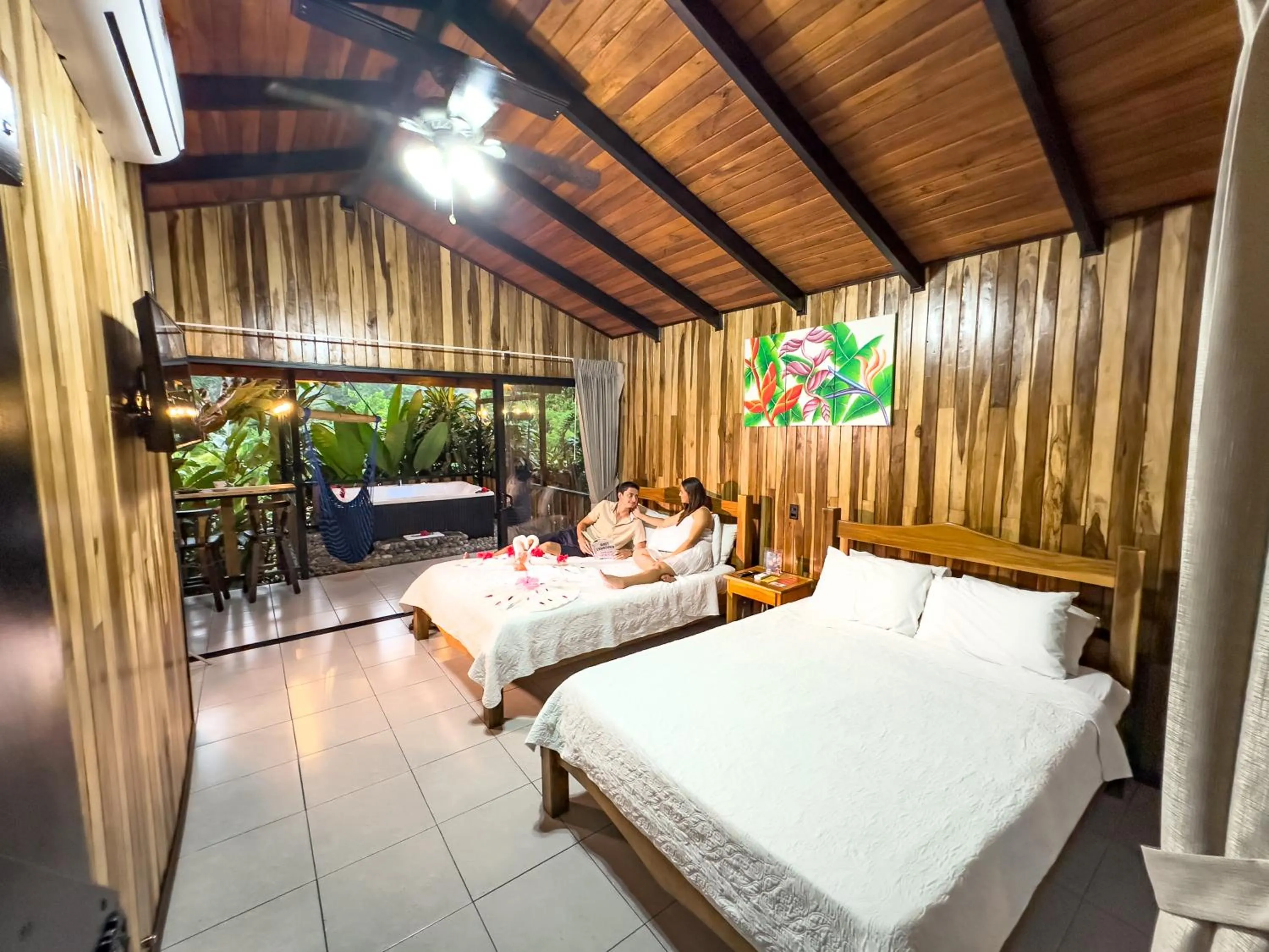 Bed in Hotel Rancho Cerro Azul