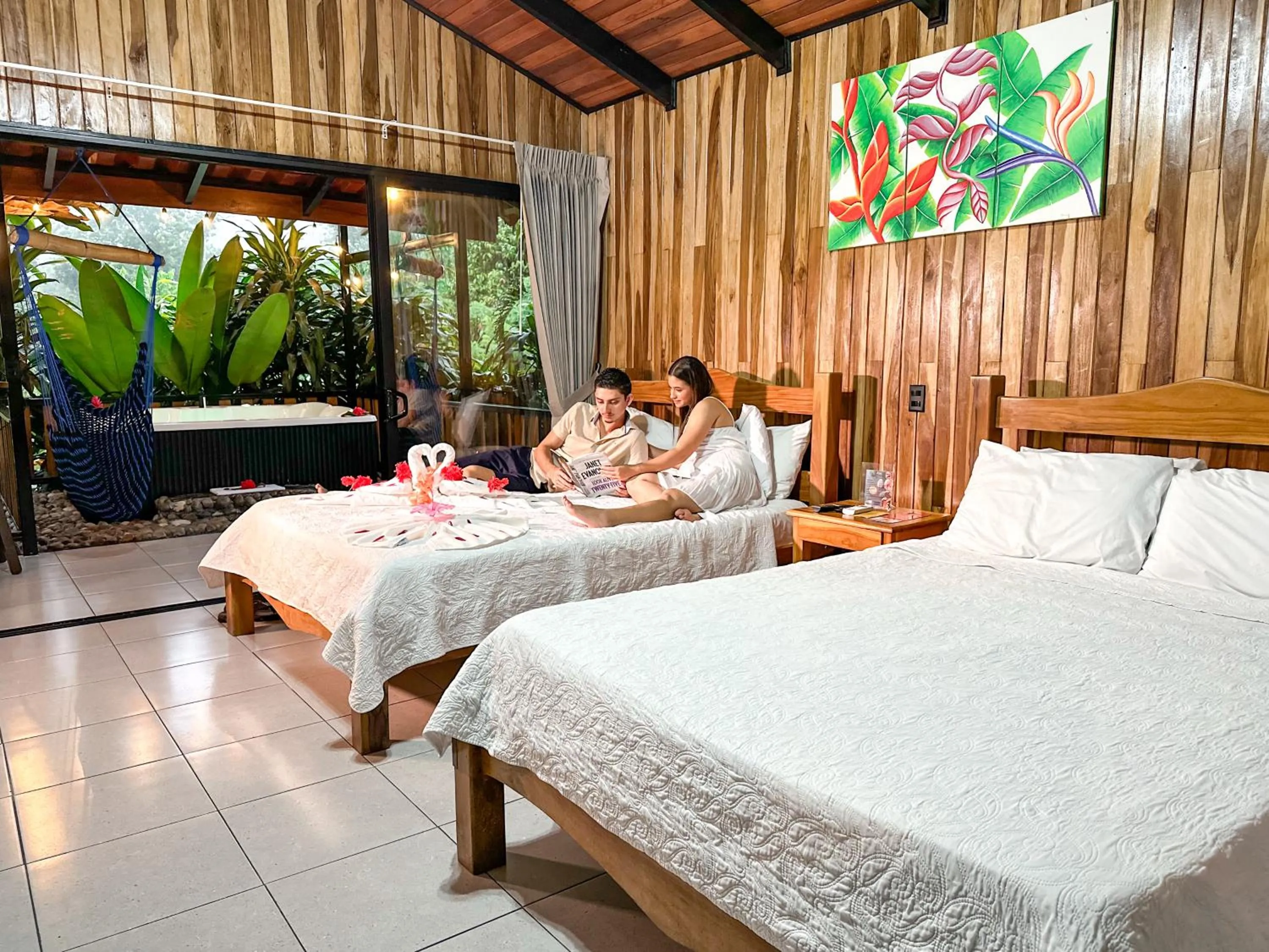 Bed in Hotel Rancho Cerro Azul