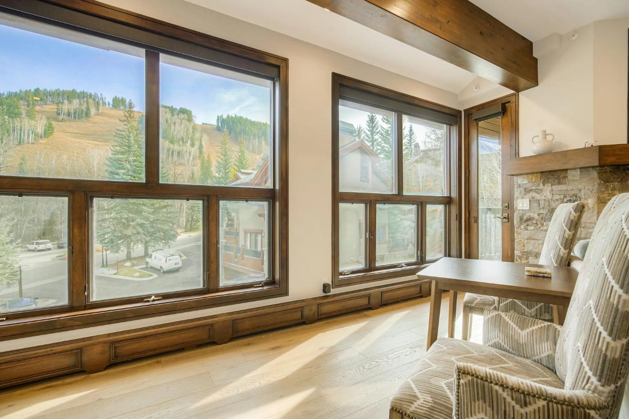 Living room in The Osprey at Beaver Creek, a RockResort