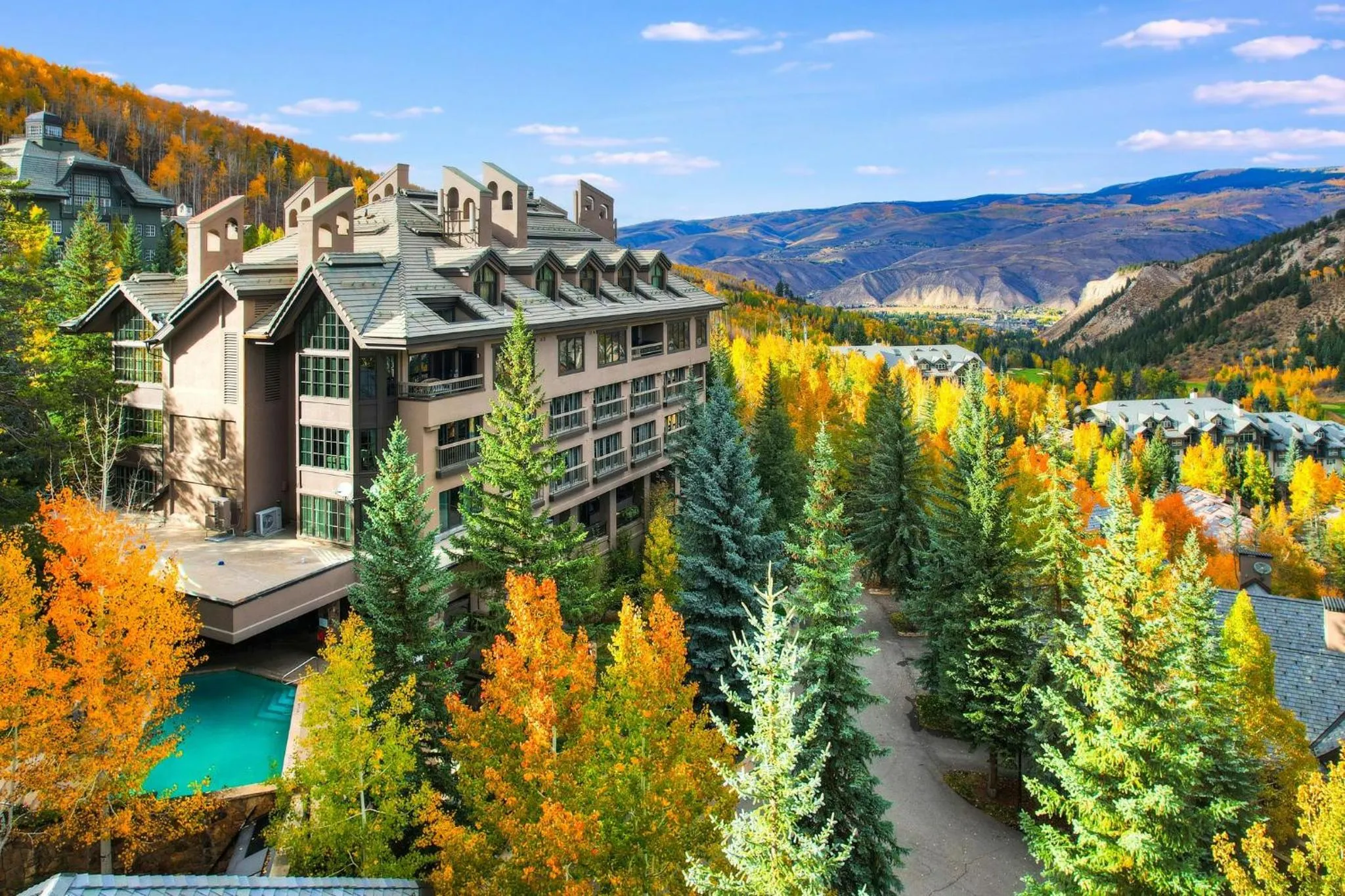 Property building in The Pines Lodge, a RockResort, by Vail Resorts