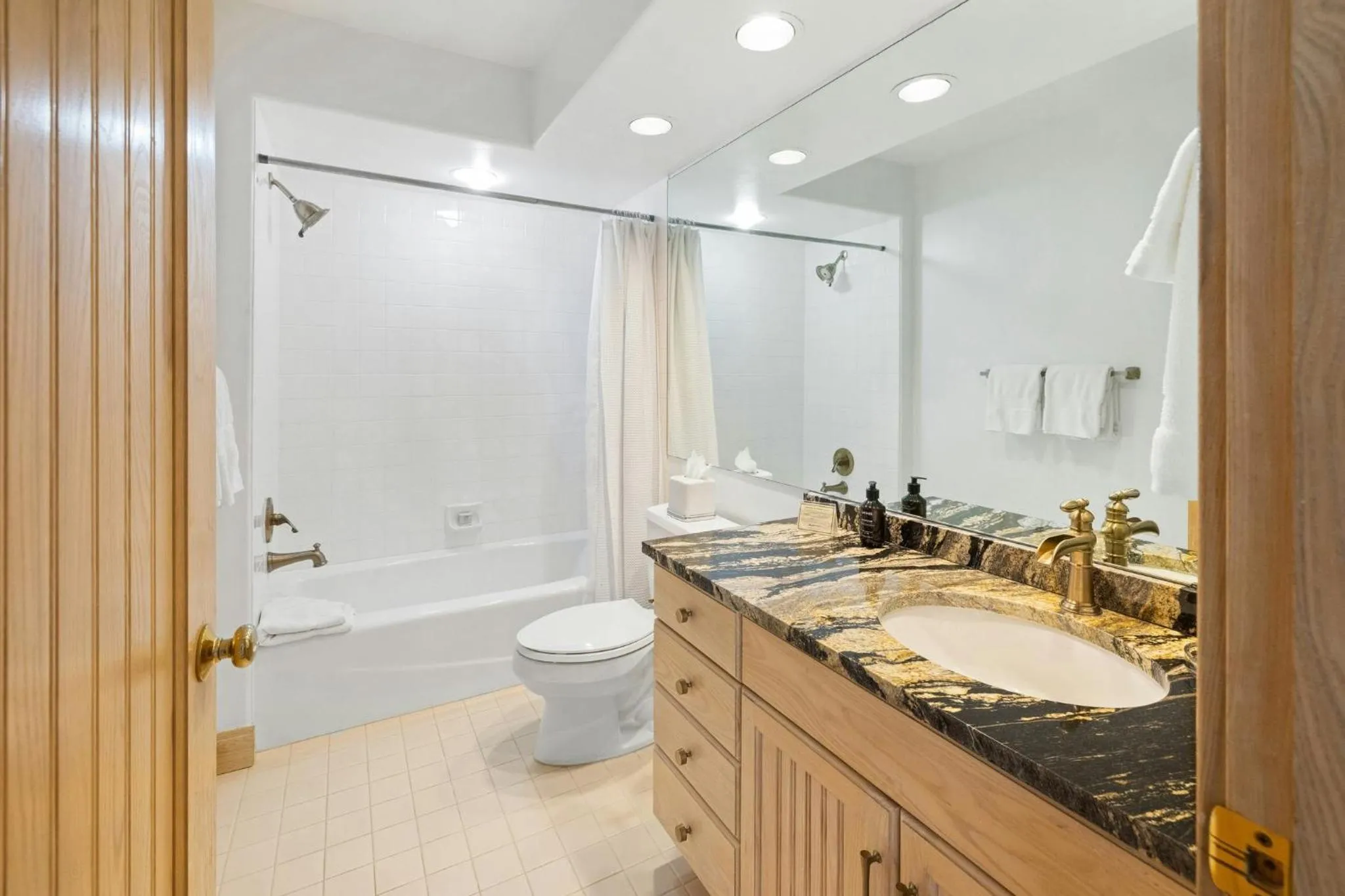 Bathroom in The Pines Lodge, a RockResort, by Vail Resorts