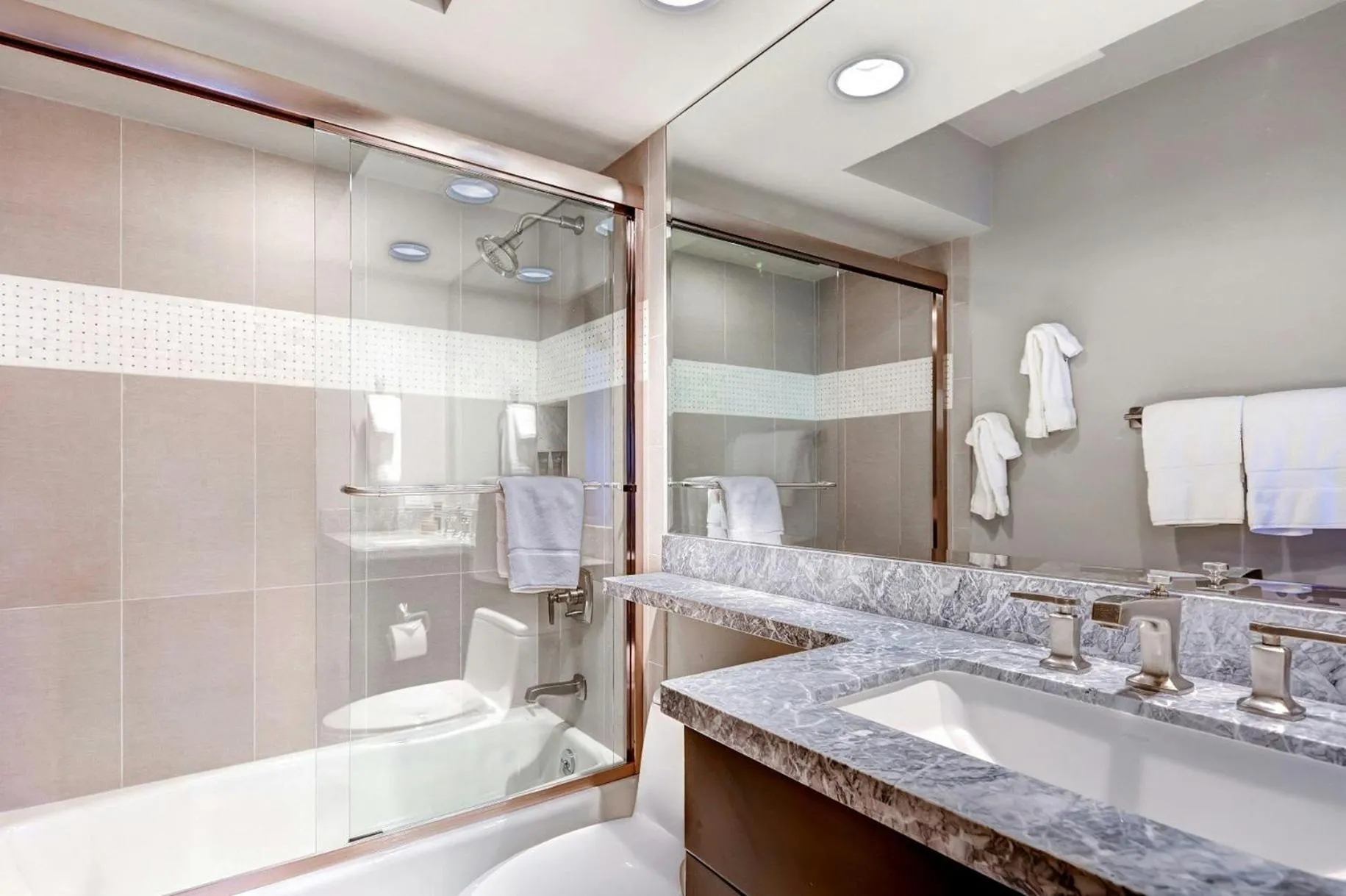 Bathroom in The Pines Lodge, a RockResort, by Vail Resorts