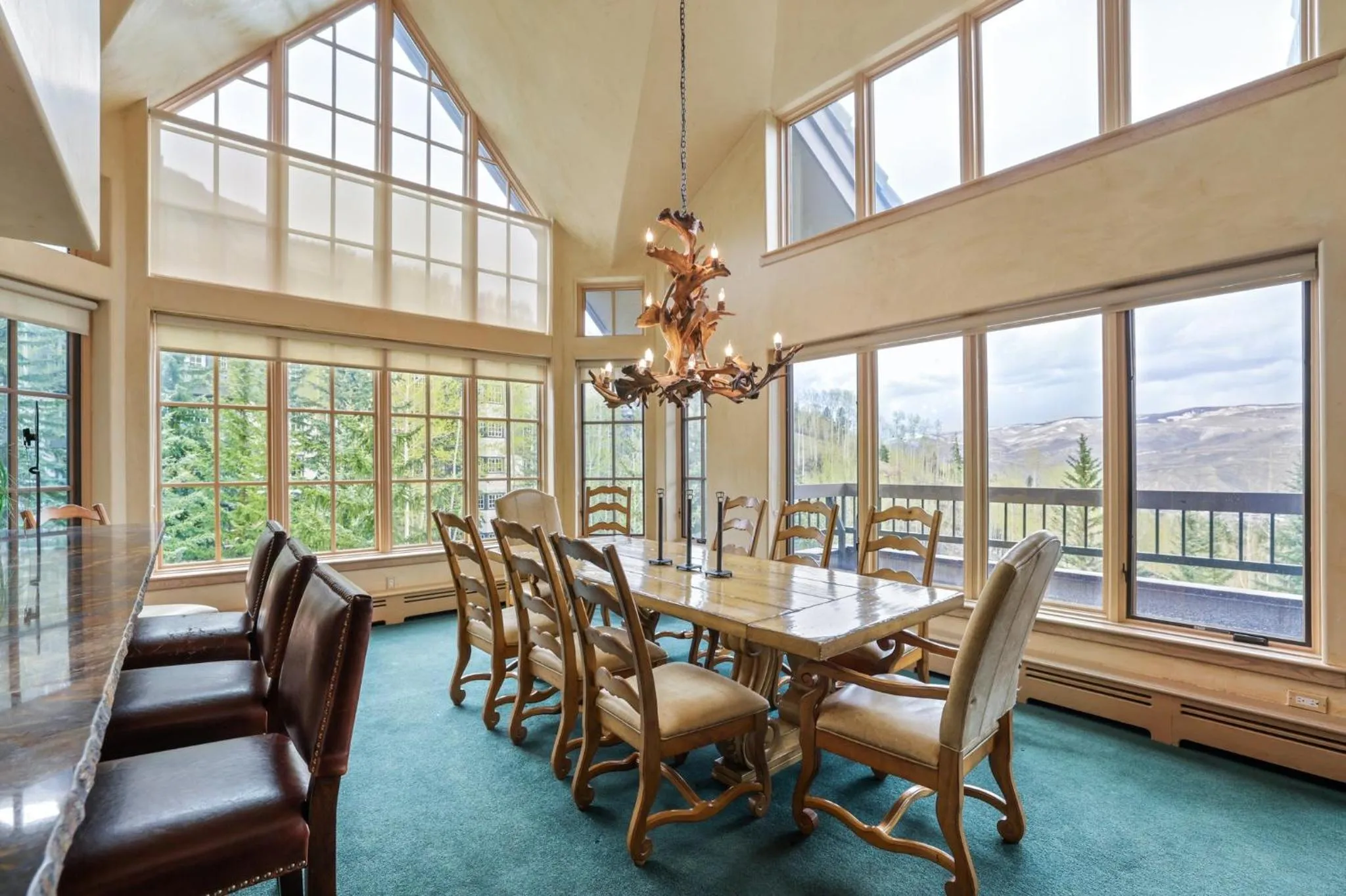 Communal kitchen in The Pines Lodge, a RockResort, by Vail Resorts