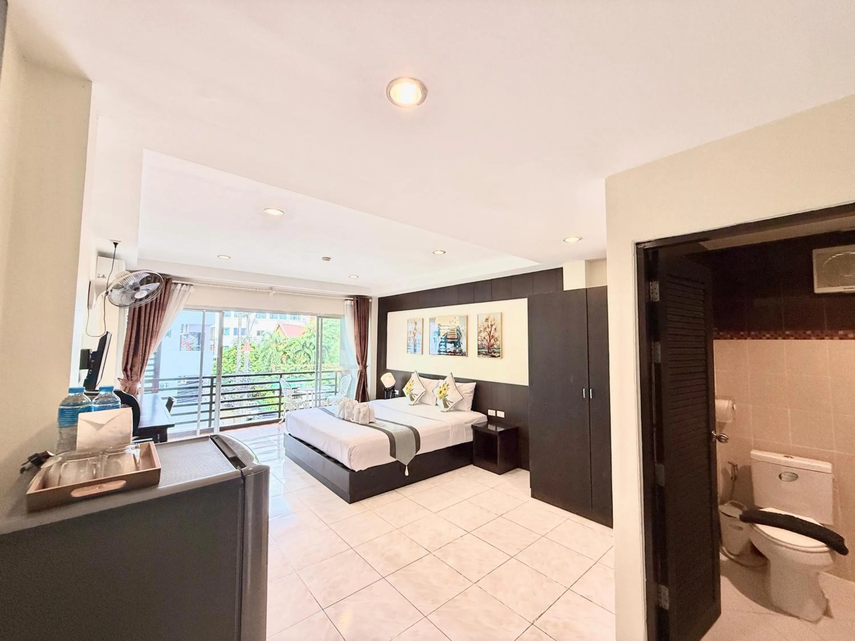 Bed in Thai Classic House