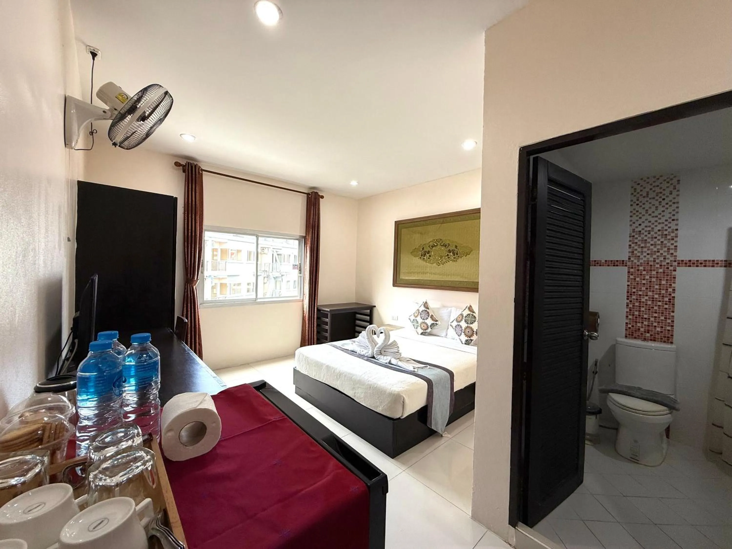 Bed in Thai Classic House