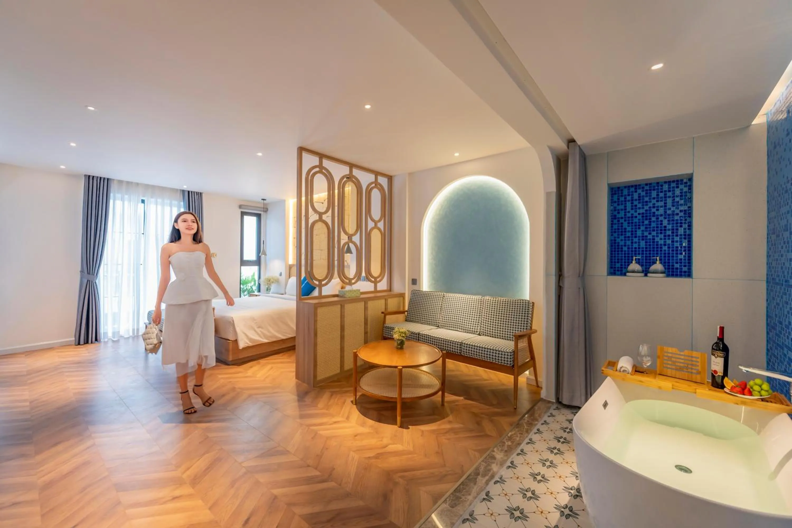 Bedroom, Bed in V Boutique Hotel - Complimentary refreshments