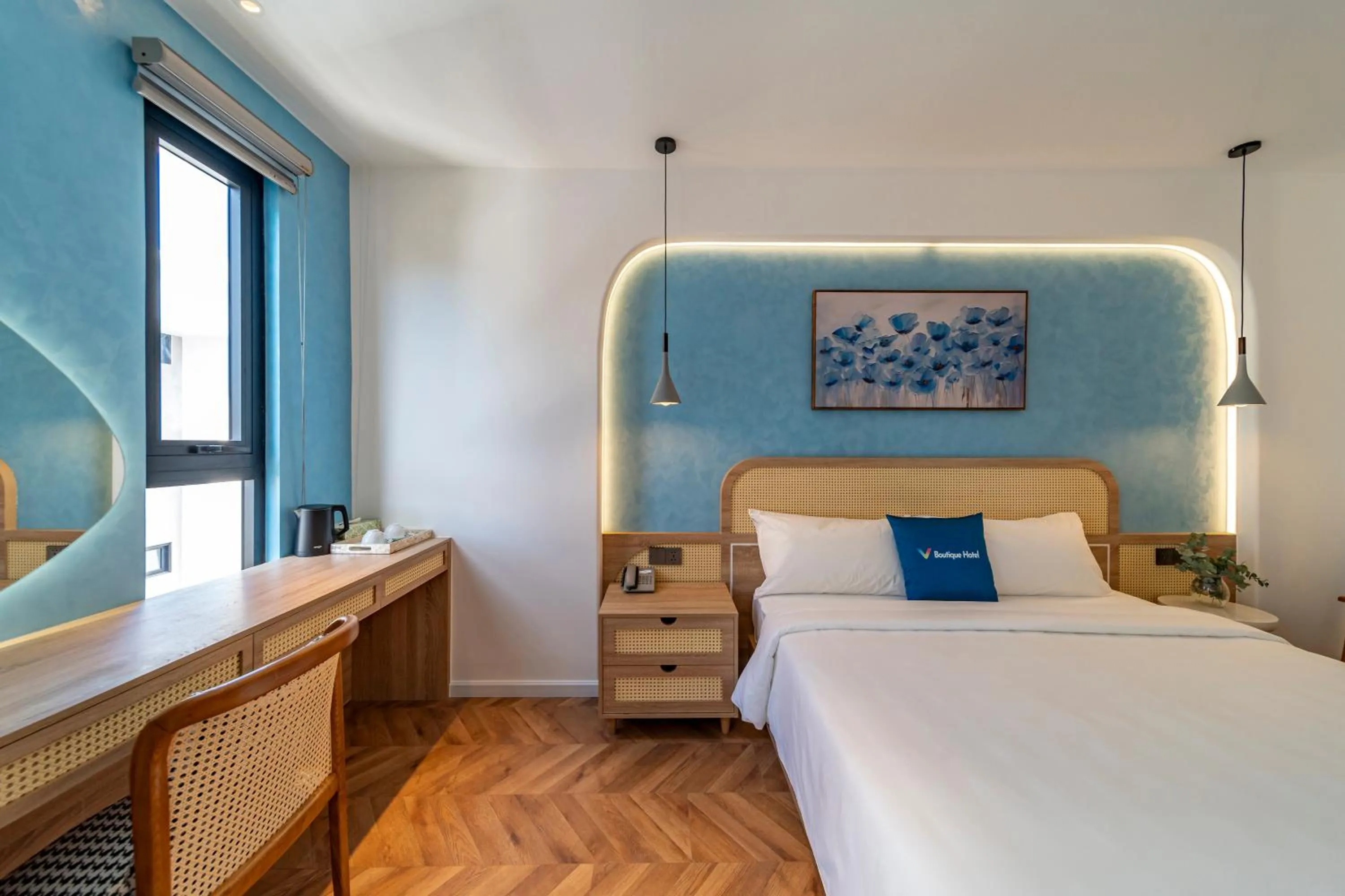 Bedroom, Bed in V Boutique Hotel - Complimentary refreshments