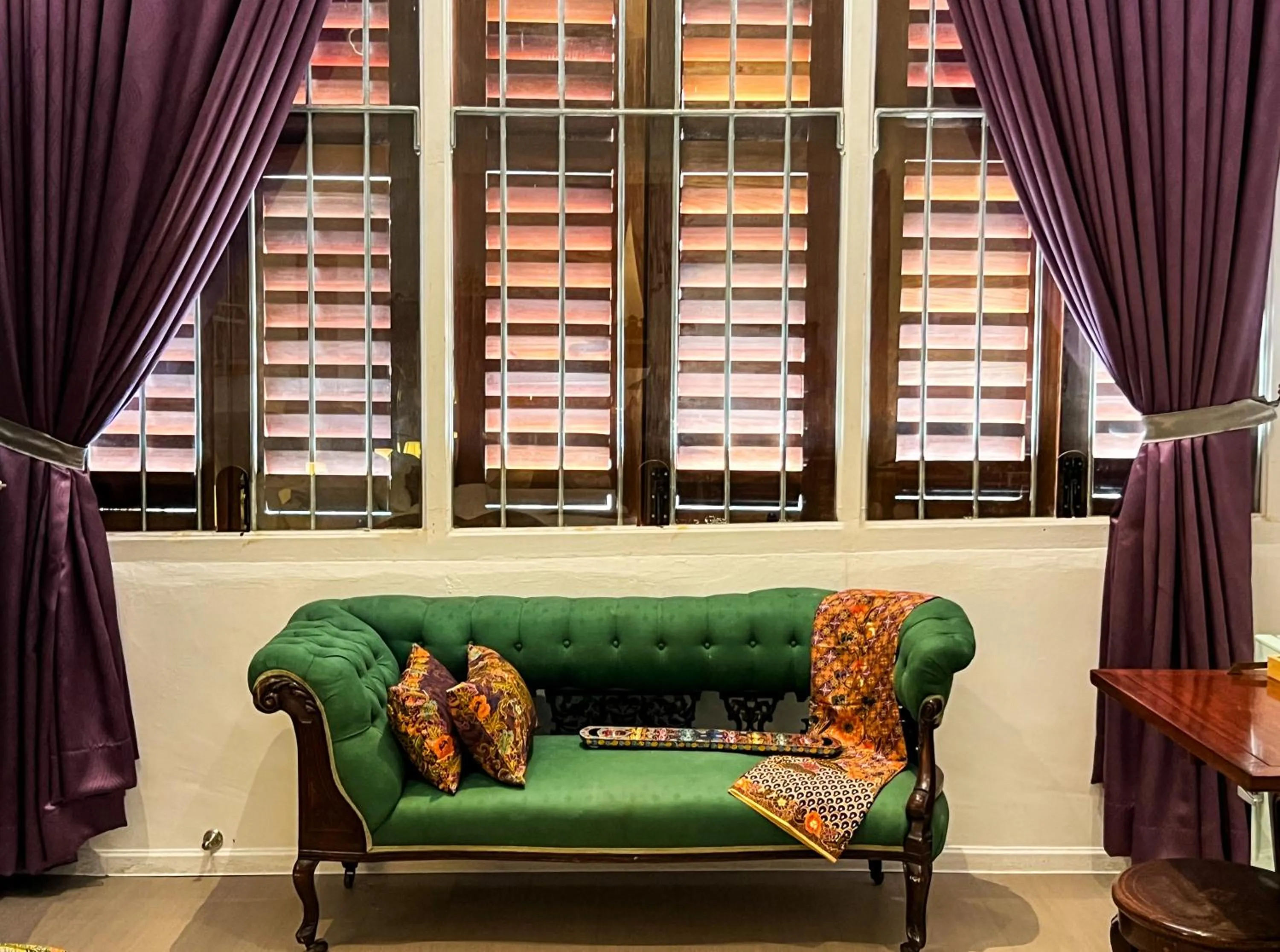 Seating area in Peranakan Suites Georgetown