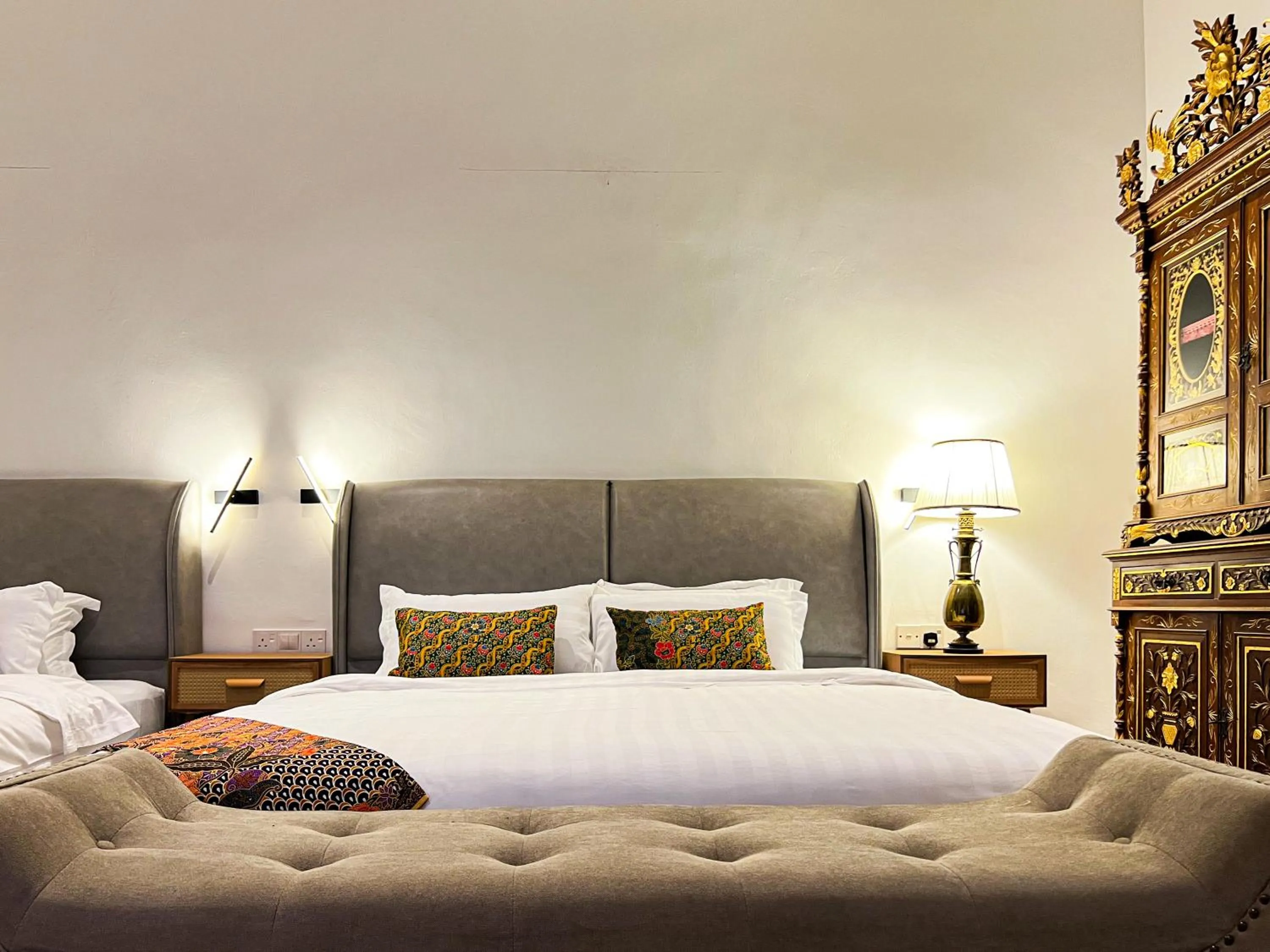 Bed in Peranakan Suites Georgetown