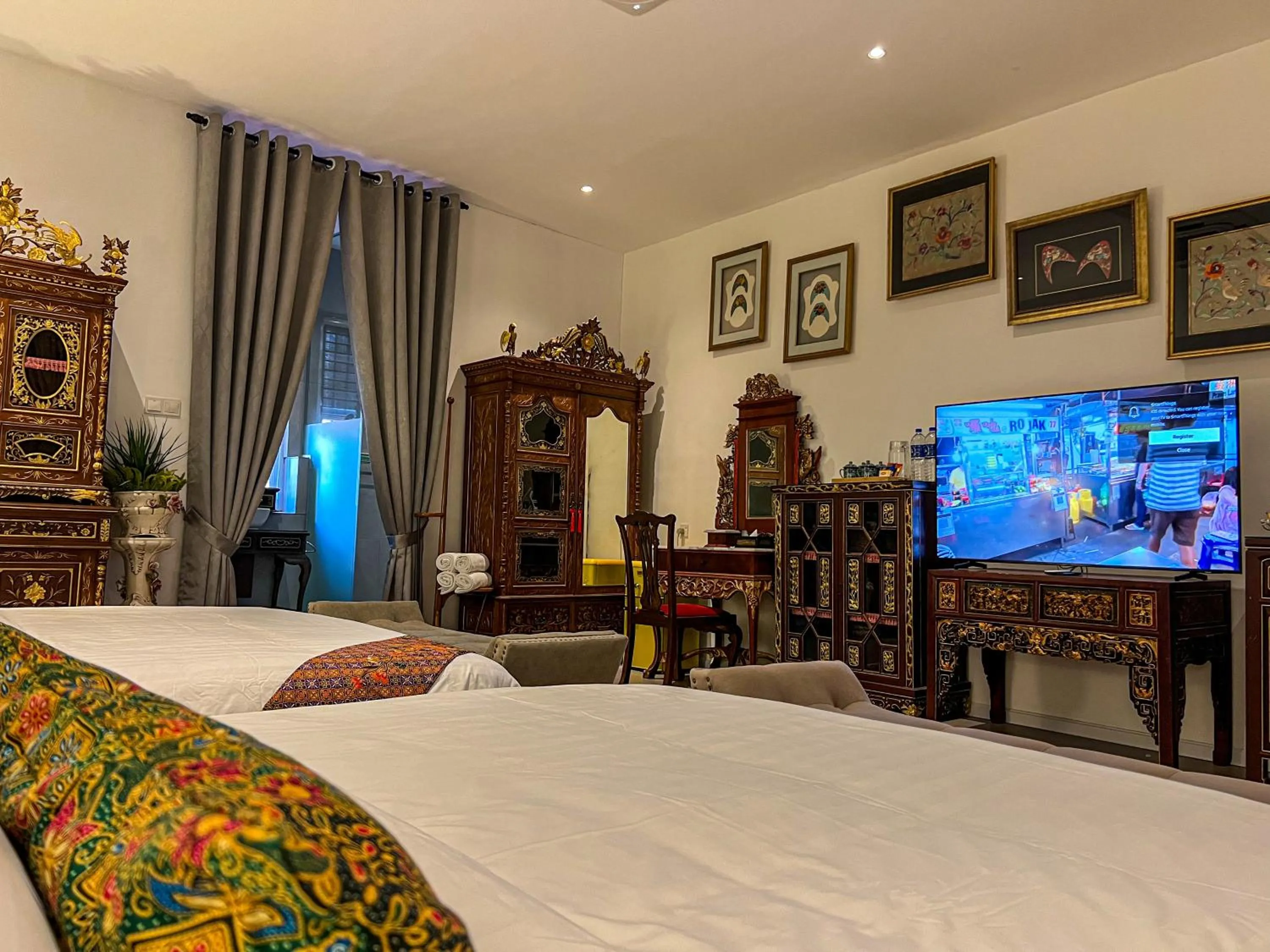 Bed in Peranakan Suites Georgetown