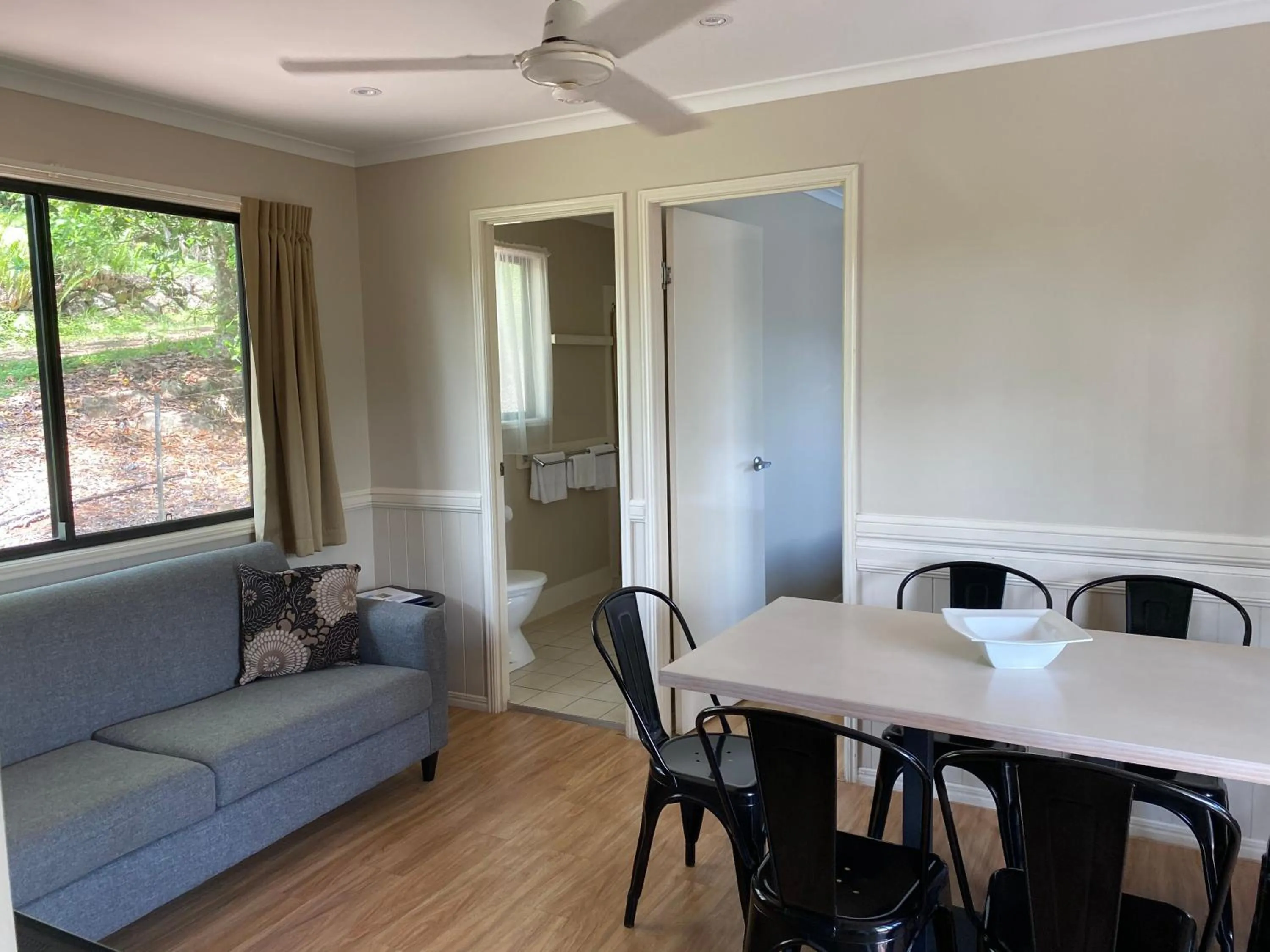 Living room in NRMA Atherton Tablelands Holiday Park