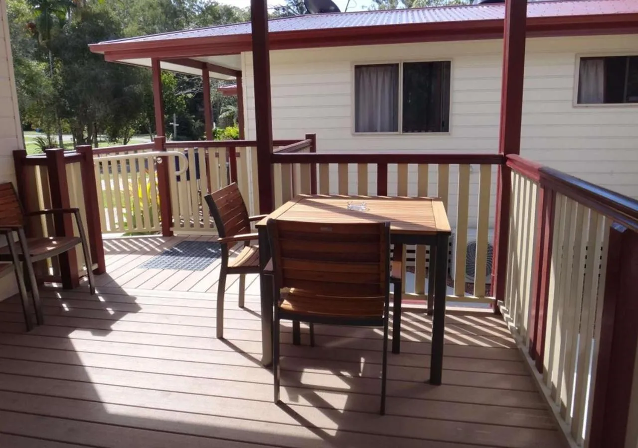 Seating area in NRMA Atherton Tablelands Holiday Park